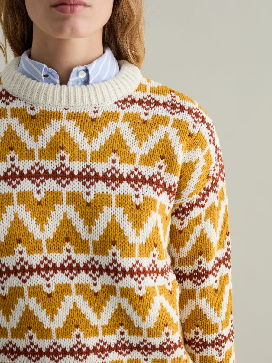 Pullover with jacquard Norwegian motif_2