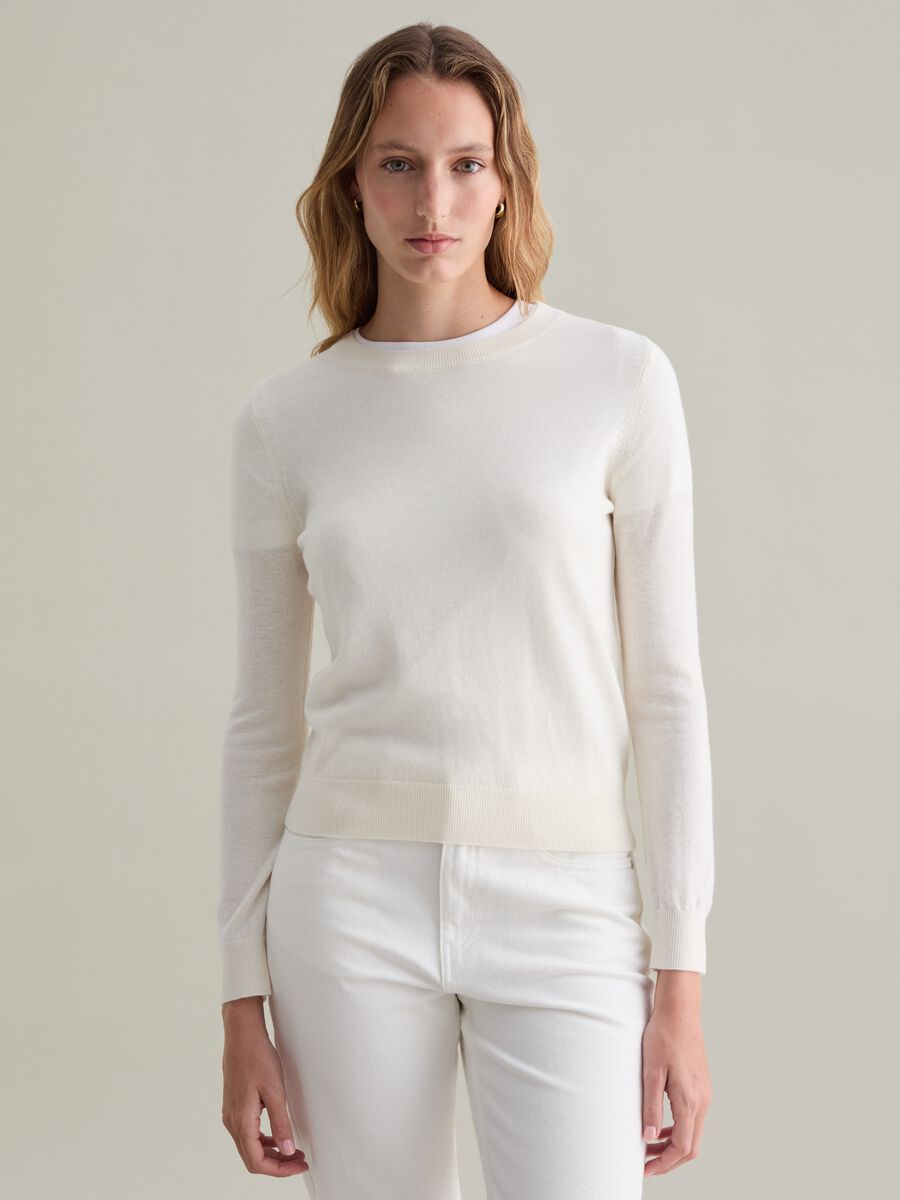 Wool pullover with round neck_1