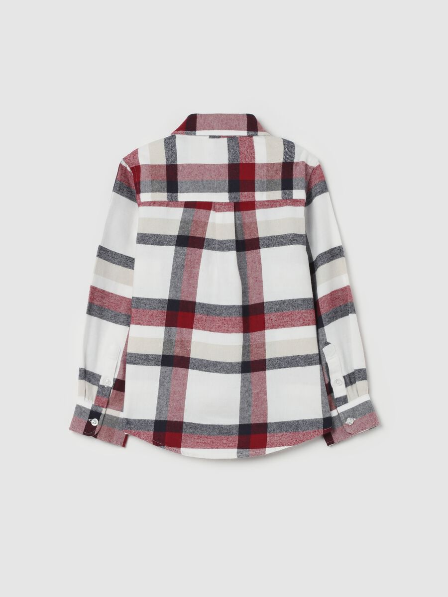 Shirt with check pattern in flannel_1