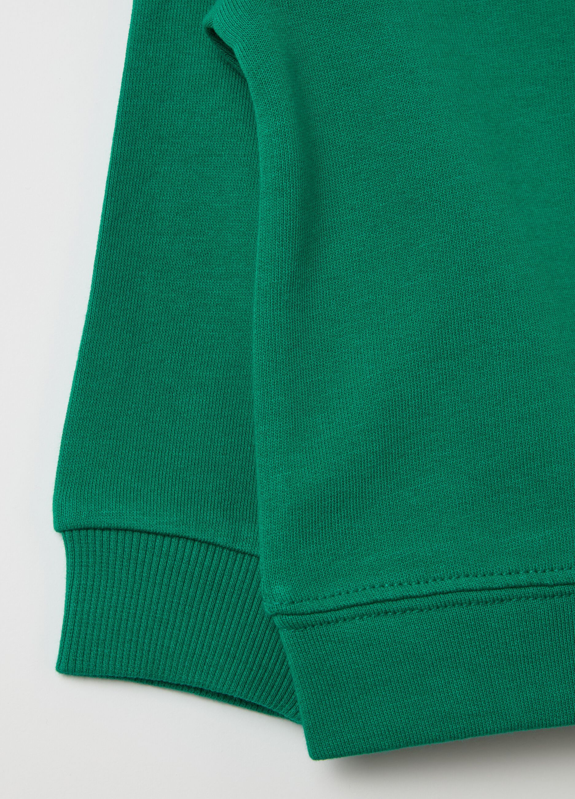 Full-zip sweatshirt in French terry with hood