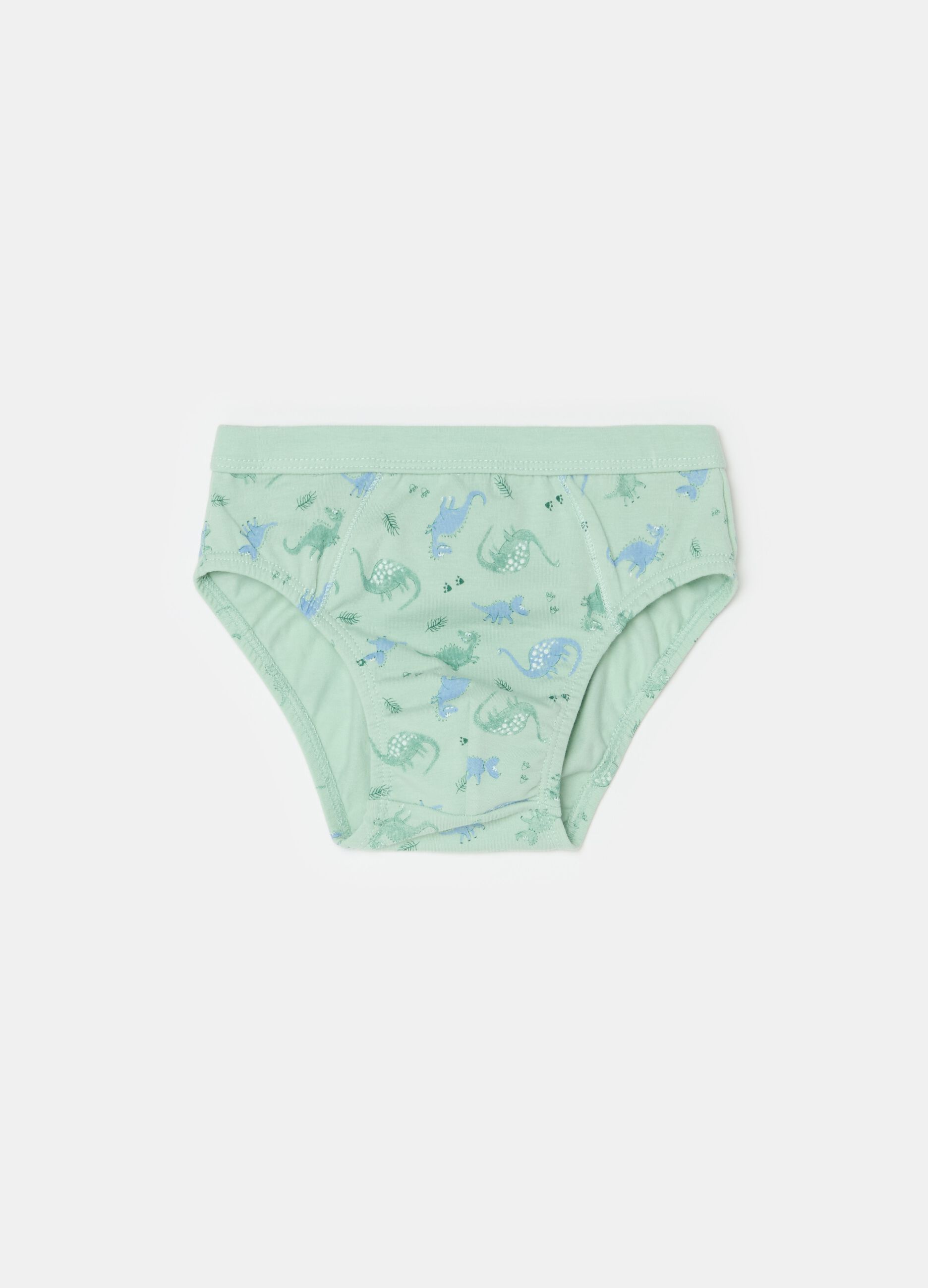 Organic cotton briefs with print