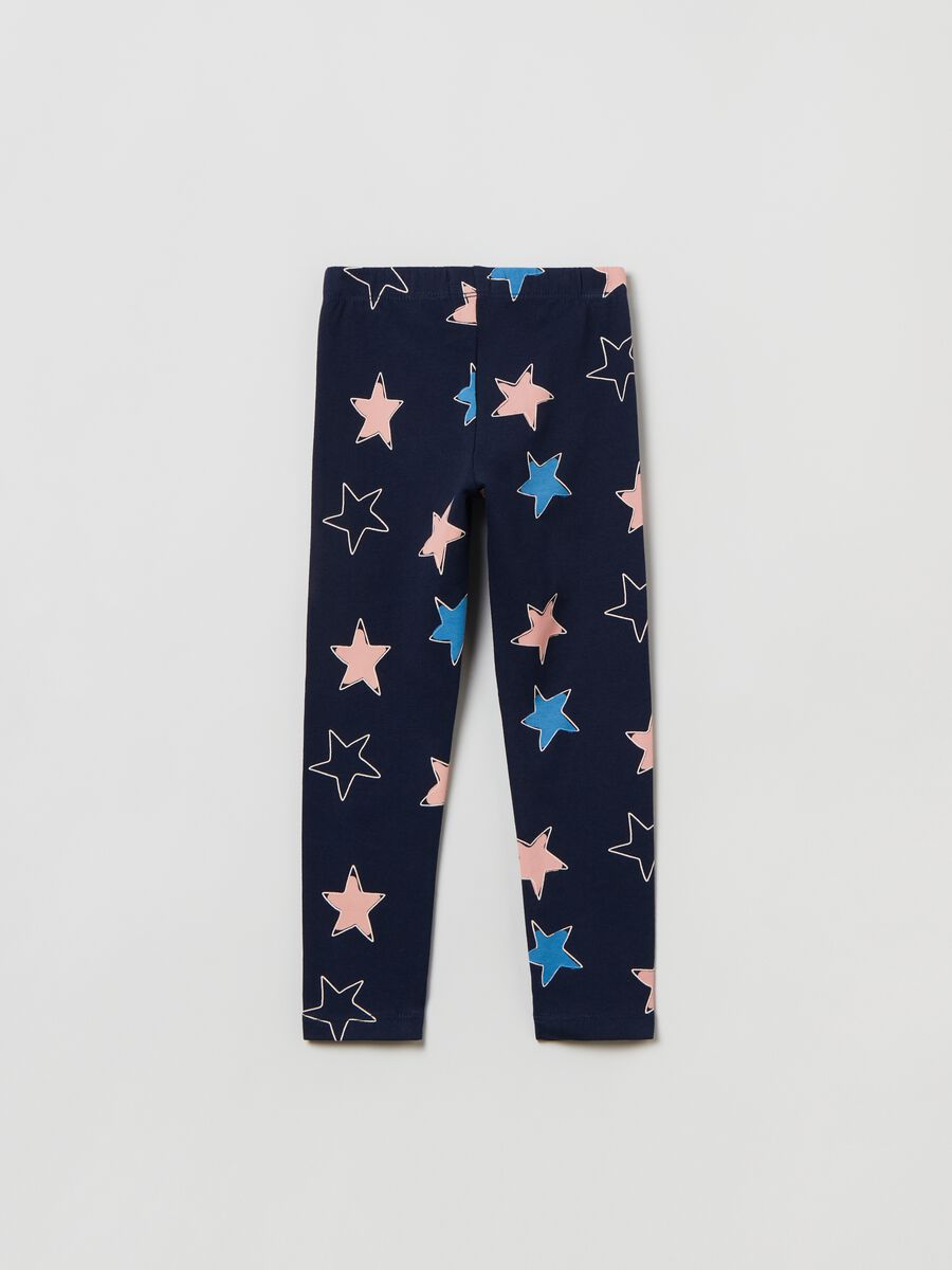 Leggings with glitter stars print_1