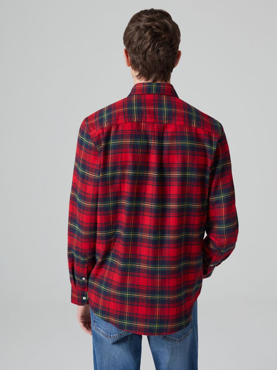 Flannel shirt with check pattern_2