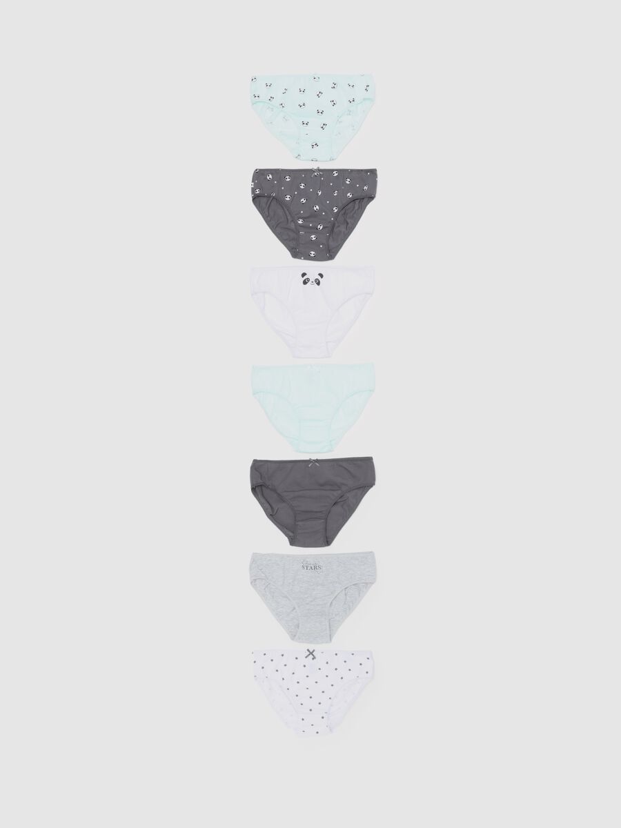 Seven-pack briefs in organic cotton with bow_0