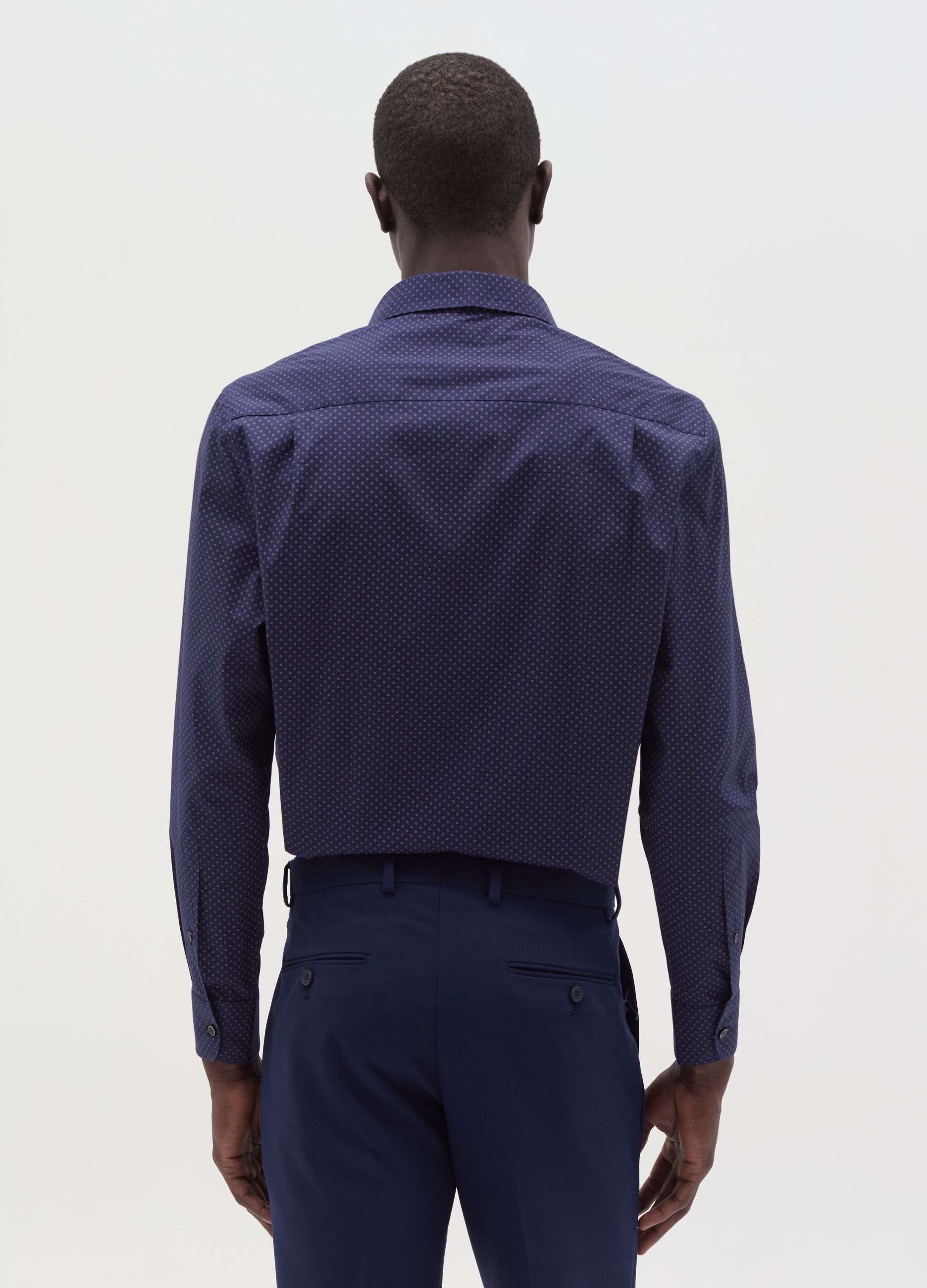 Regular-fit shirt with micro pattern