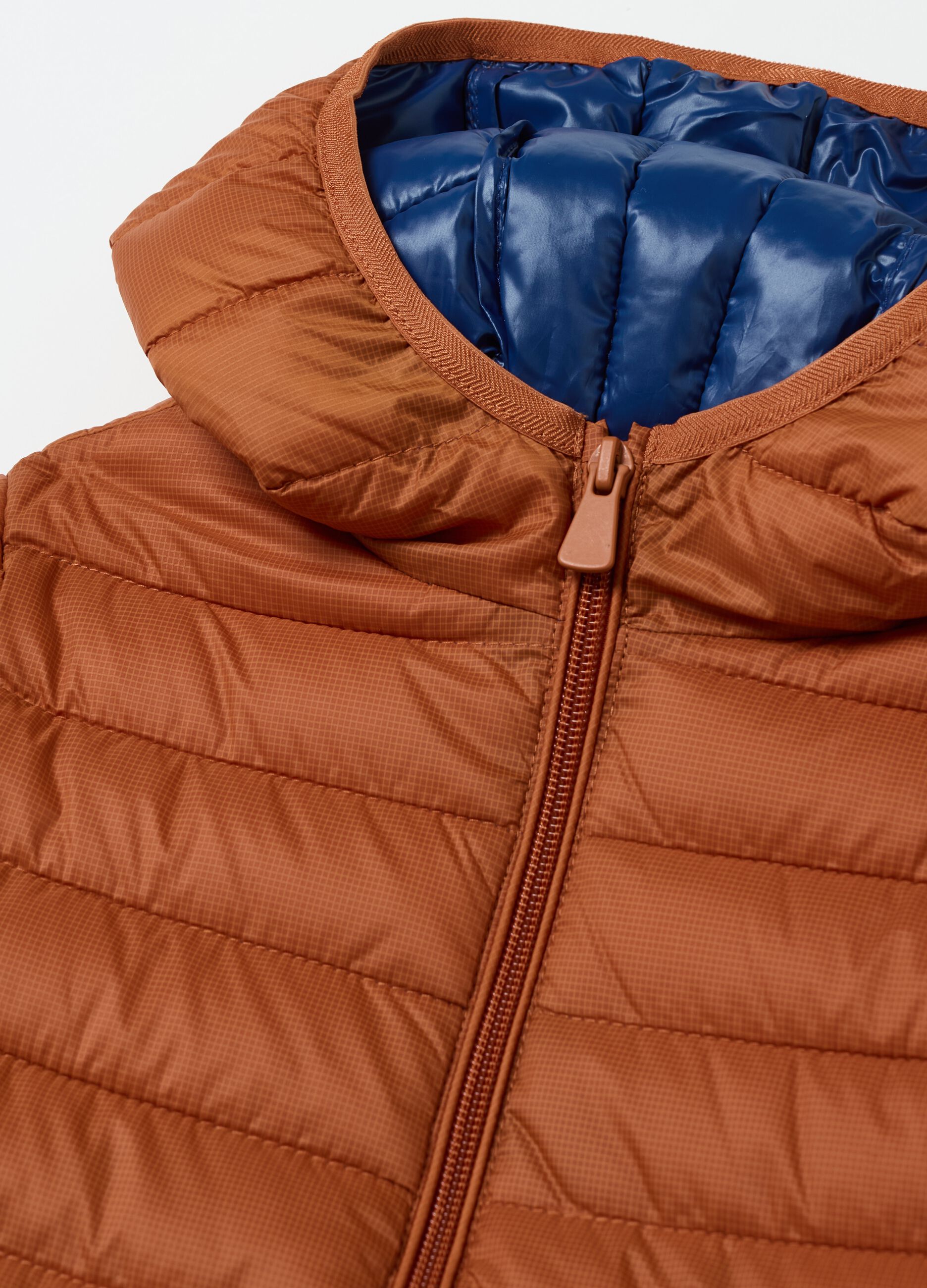 Ultralight down jacket with ripstop weave