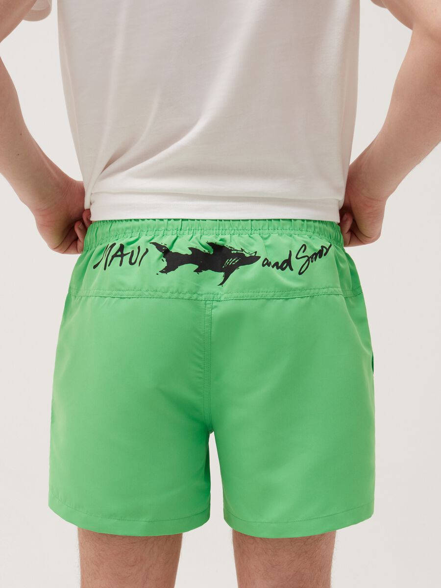 Swimming trunks with Maui and Sons print_2