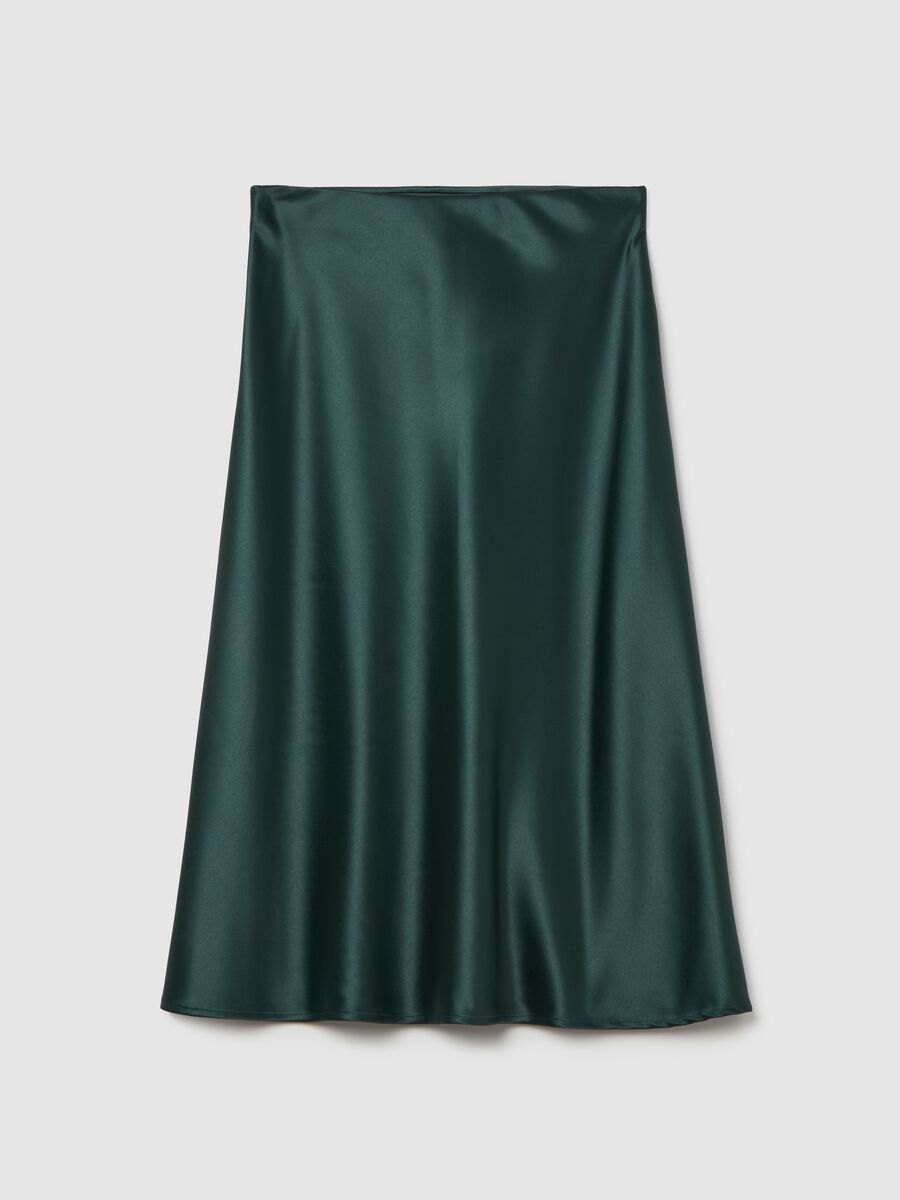 Midi skirt in satin_4