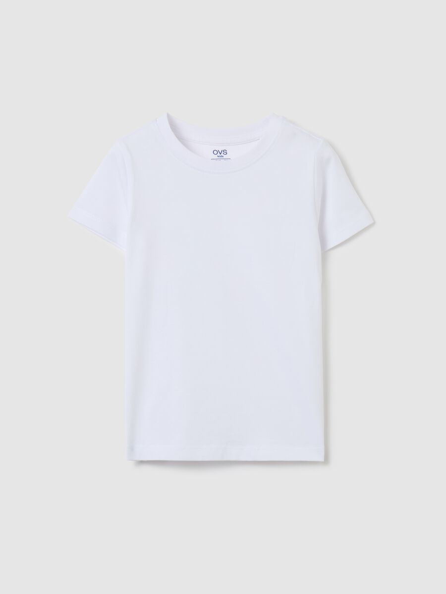 Organic cotton T-shirt with round neck_0