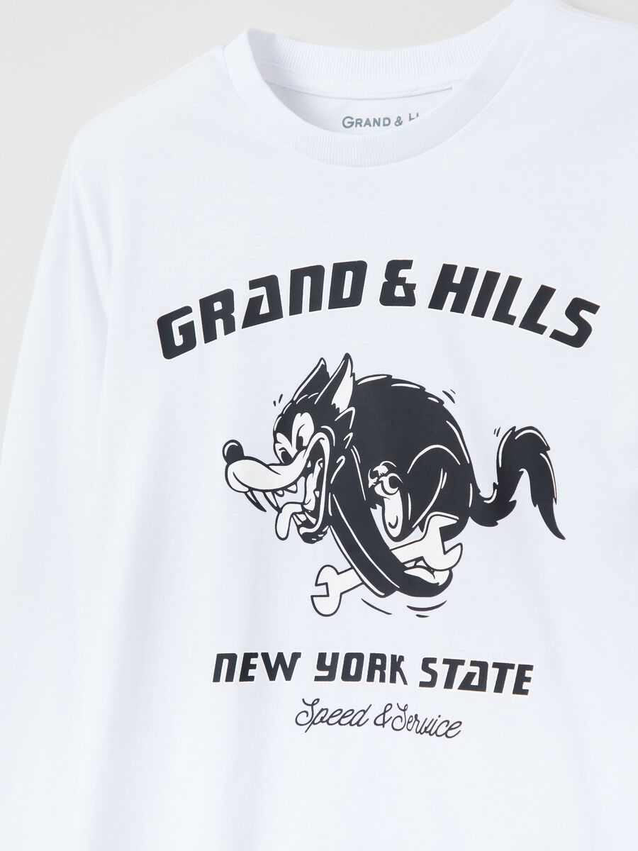 T-shirt maniche lunghe con stampa Grand&Hills_2