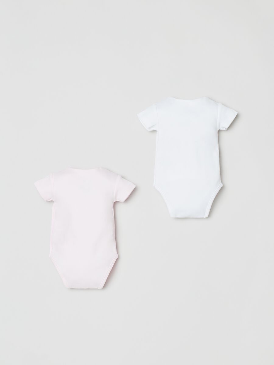 Two-pack cotton bodysuits with print_1