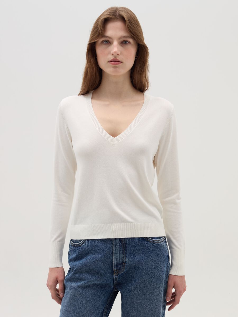 V-neck pullover_1