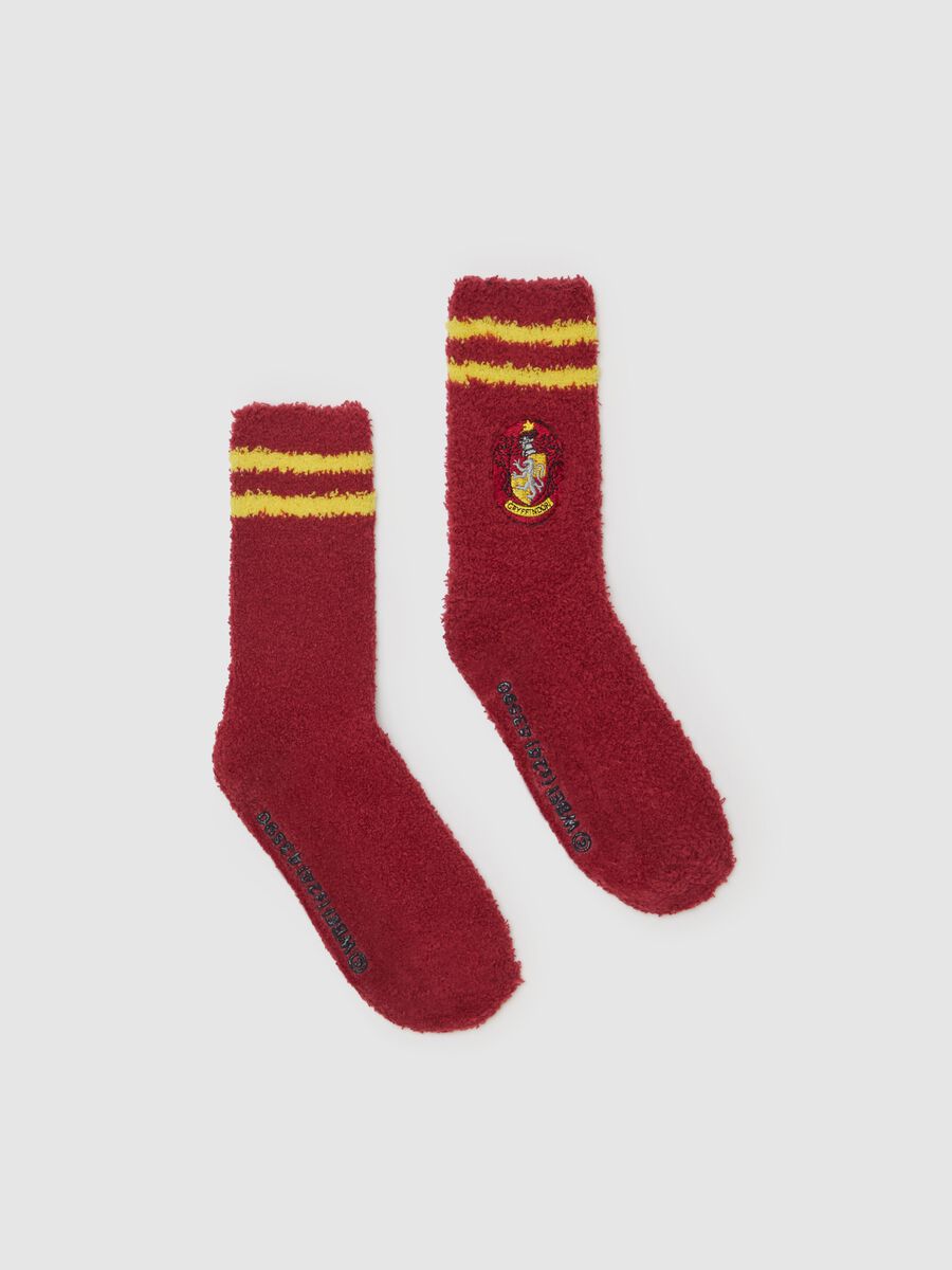 Midi slipper socks with Harry Potter embroidery_0