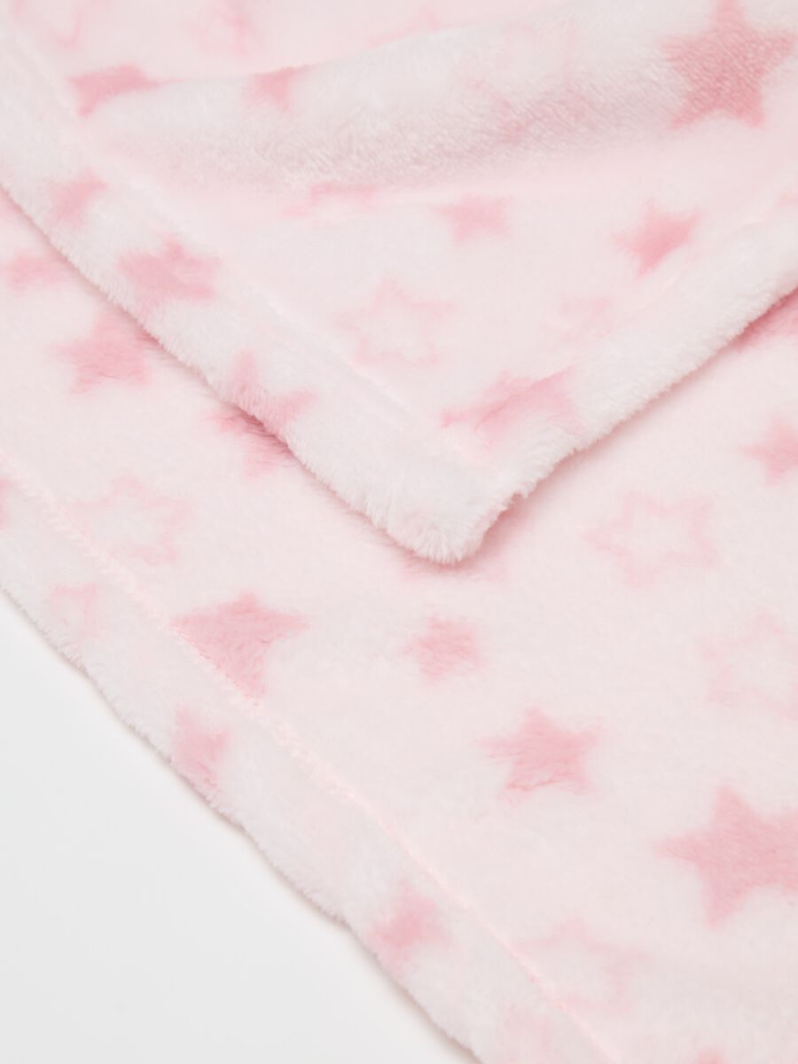 Velour blanket with stars print_2