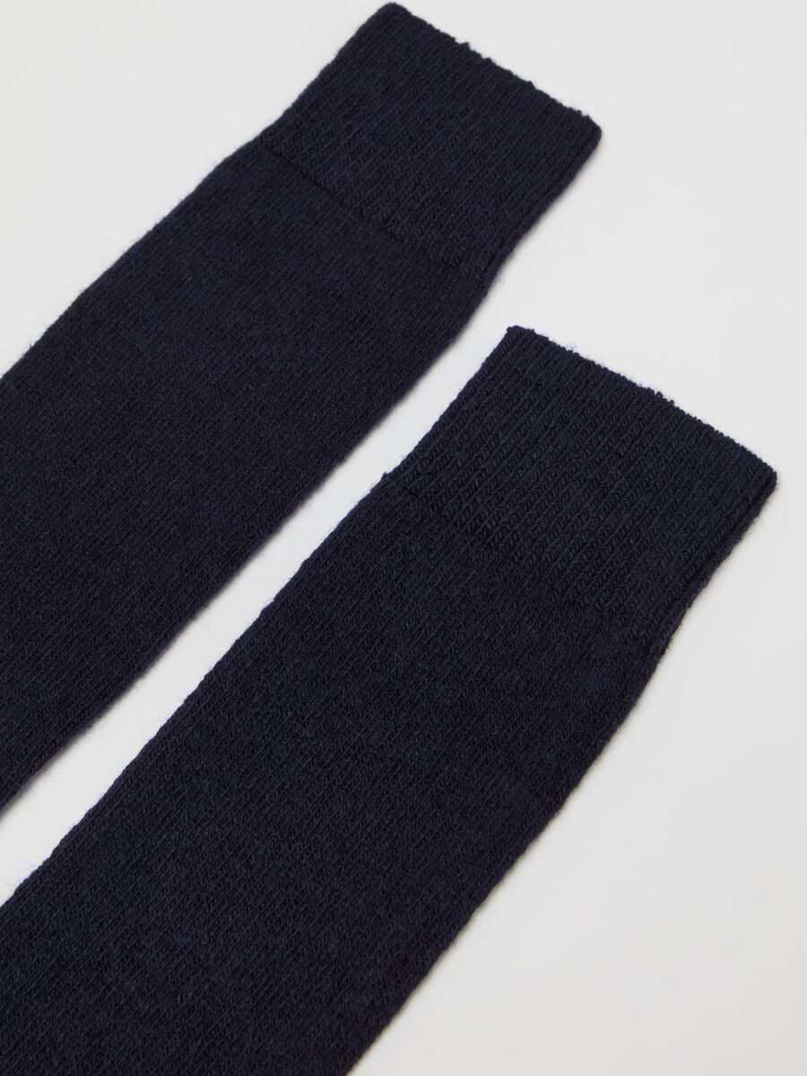 Long stocking-stitch socks in cashmere_1