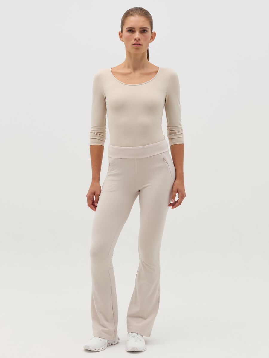 Flare-fit thermal trousers_0