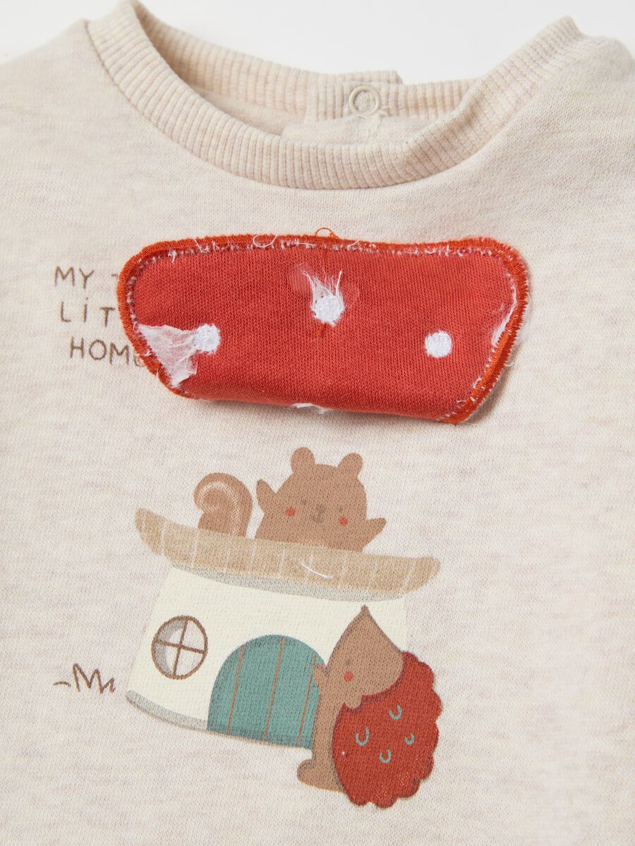 "My tiny little home" jogging set in organic cotton_2