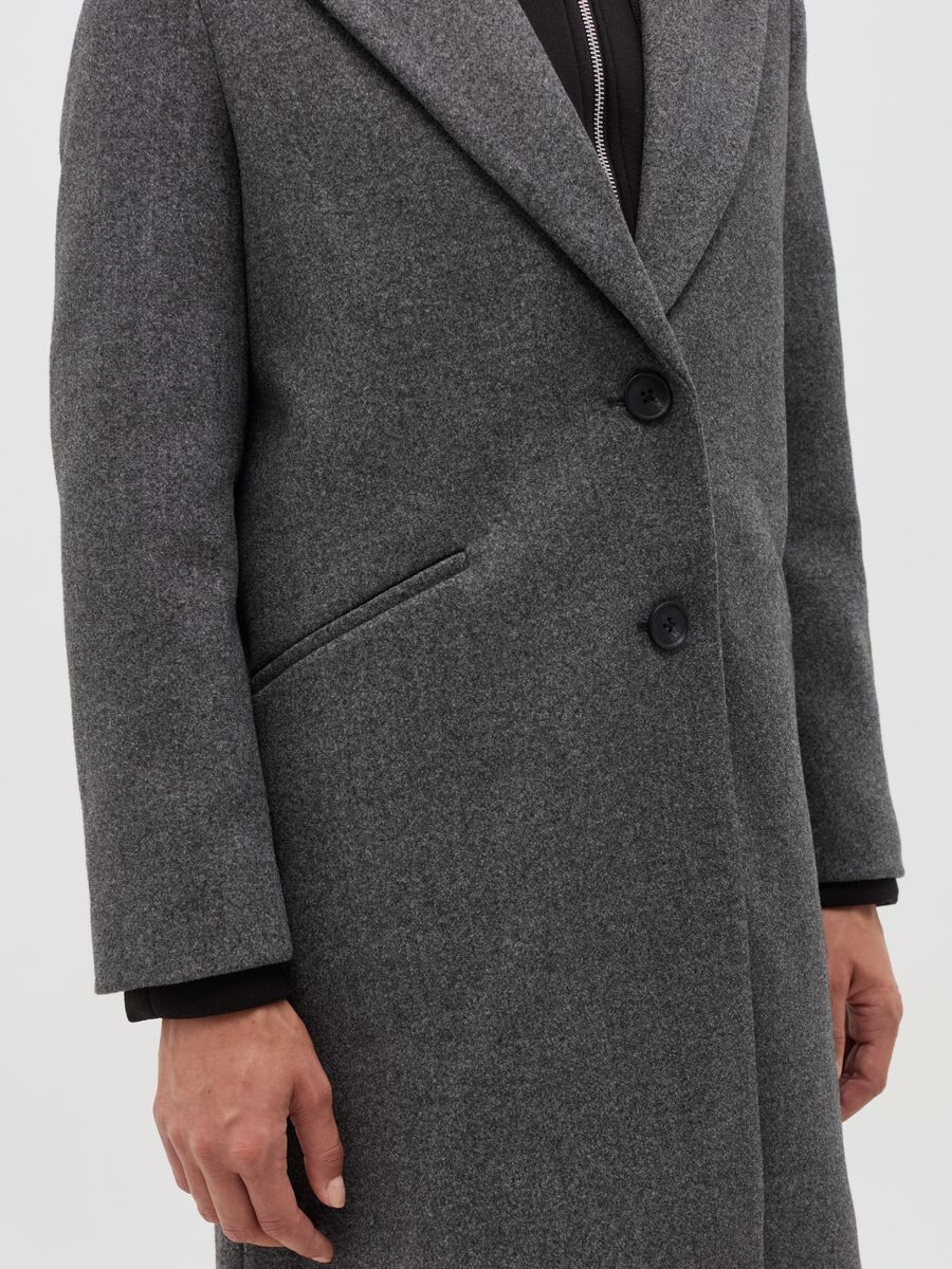 Coat with full-zip lining in fleece_2