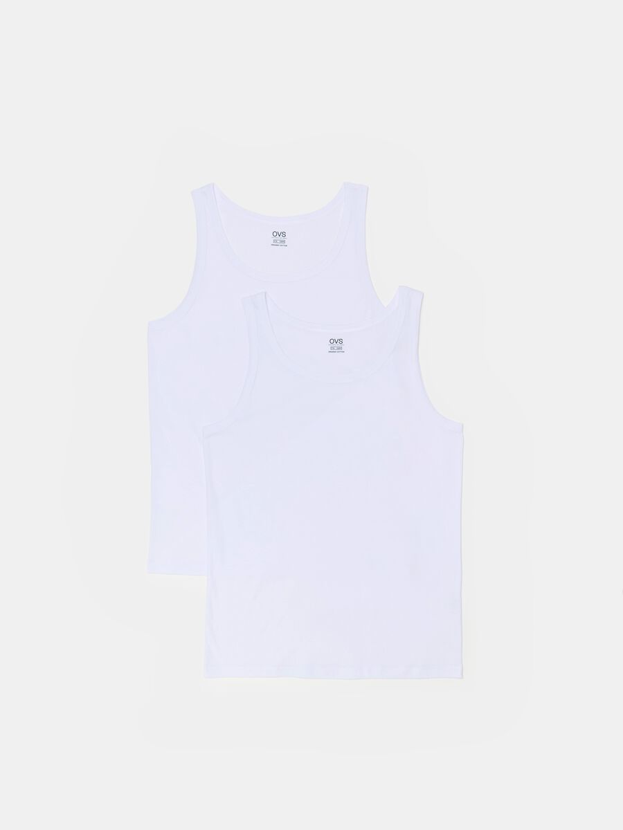 Two-pack ribbed organic cotton racerback vests_4