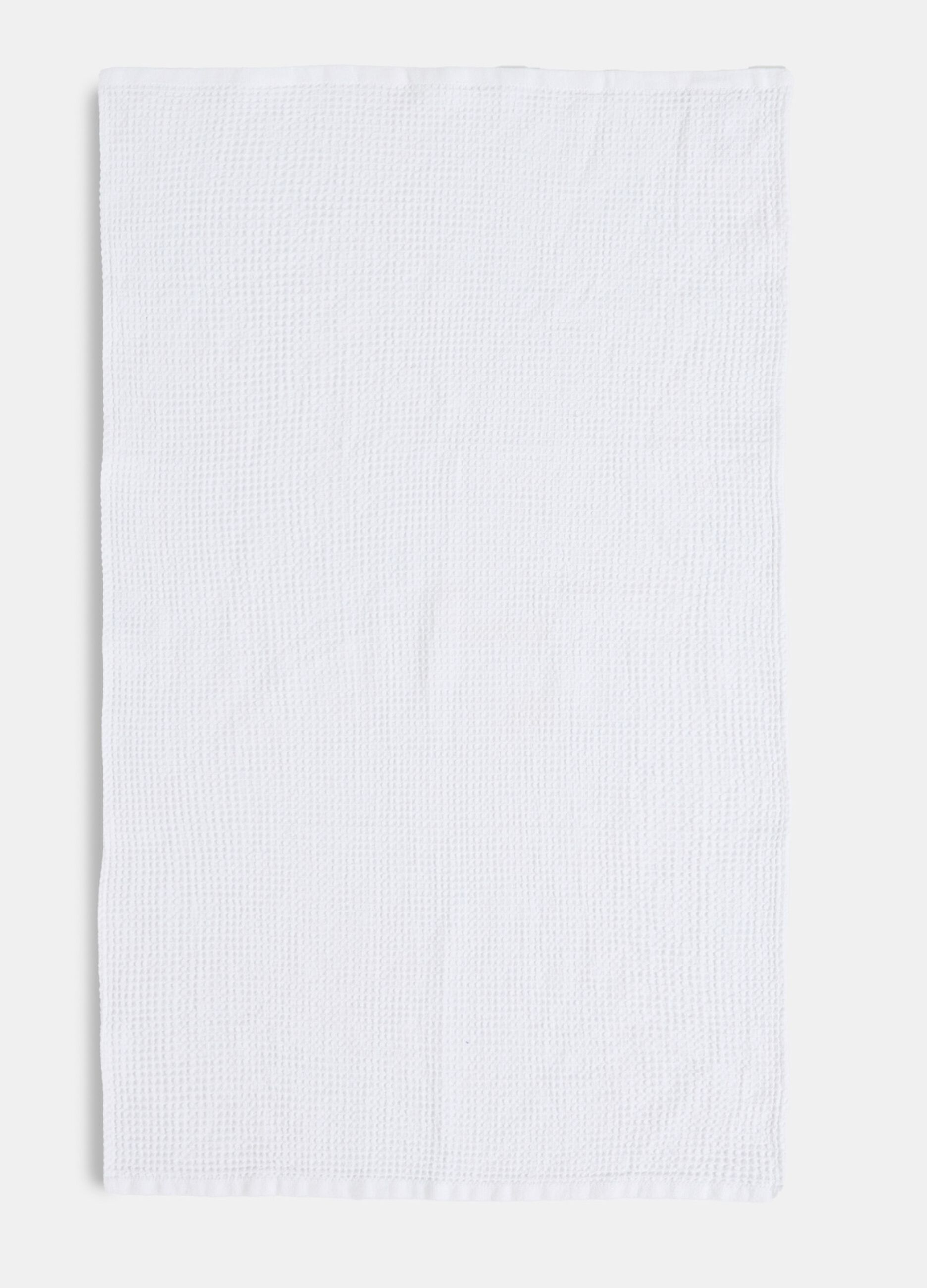 Waffle guest towel in viscose blend cotton