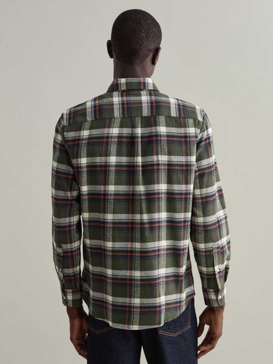 Flannel shirt with check pattern_3