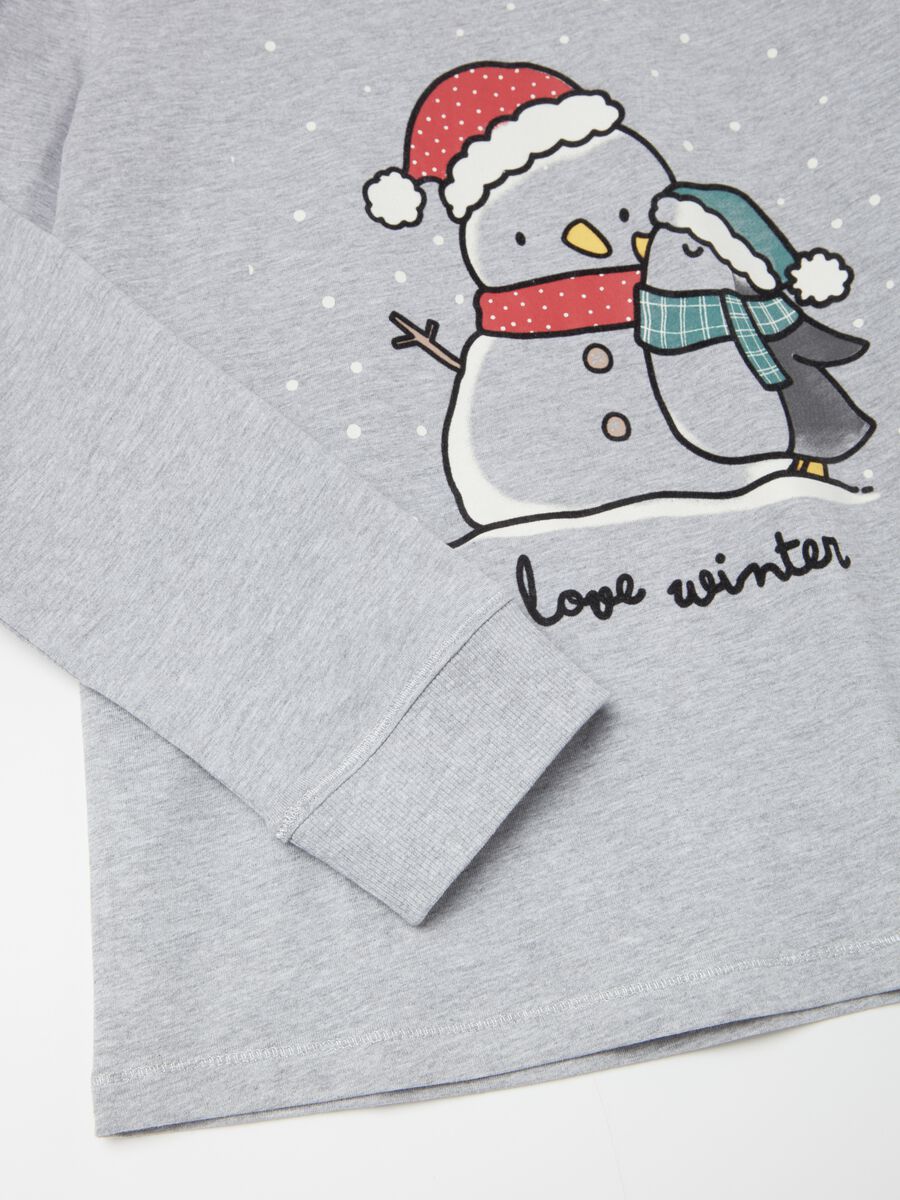 Pigiama lungo stampa "Love Winter"_5