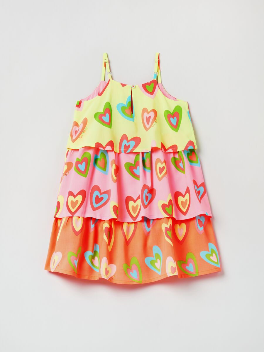 Tiered dress with Love Therapy print_1