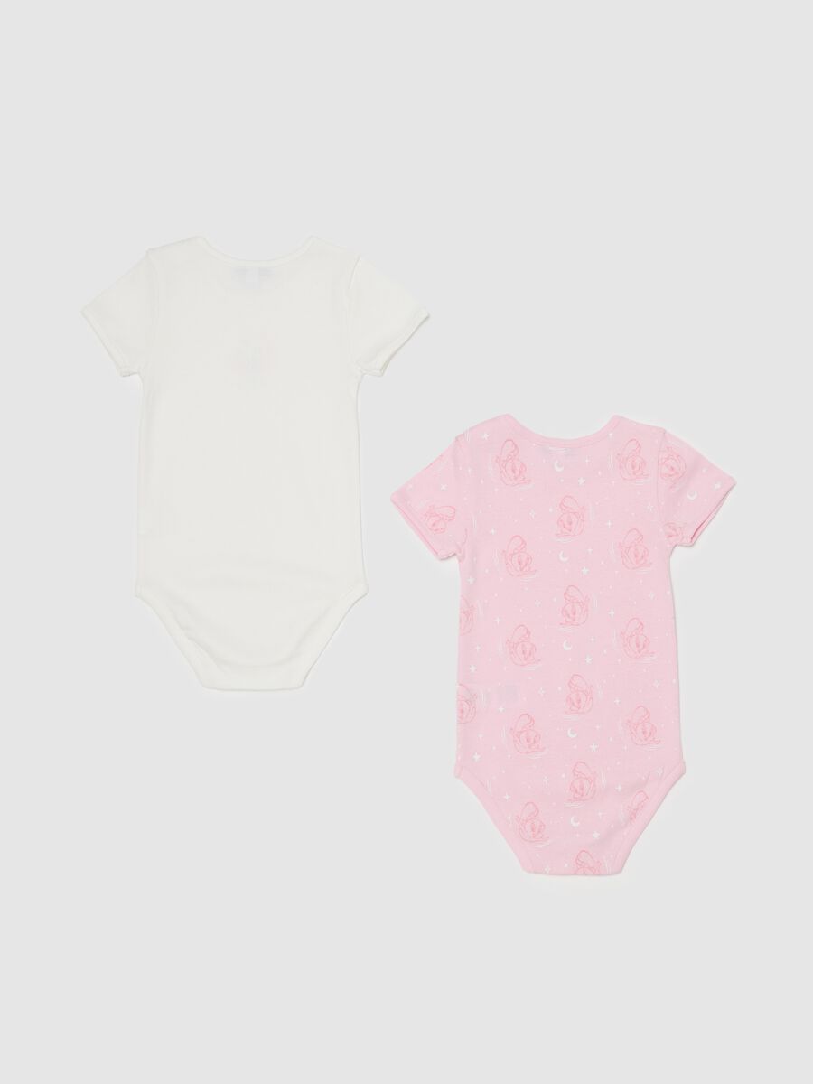 Two-pack bodysuits in organic cotton with Tweetie Pie print_1
