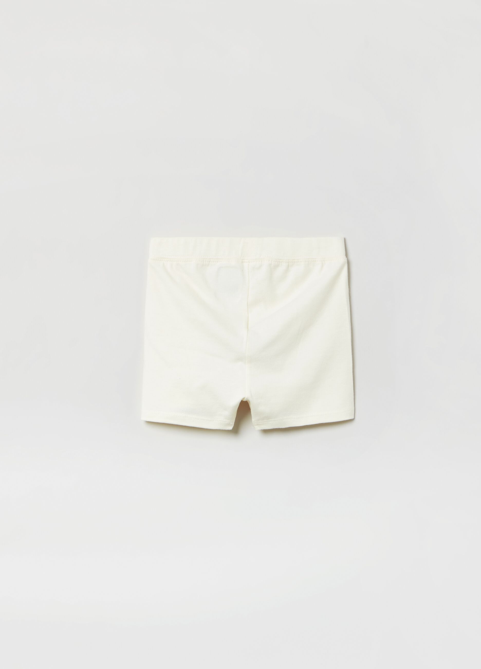 Shorts de algodón orgánico color liso