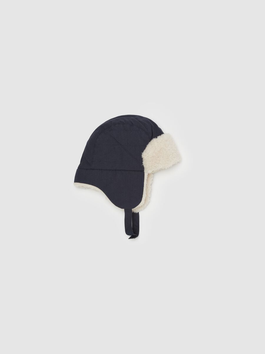 Aviator hat with sherpa lining_0