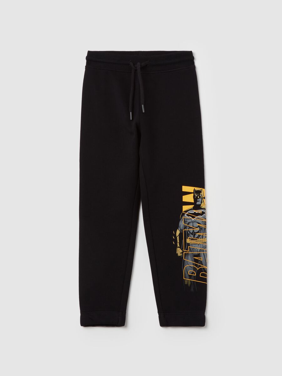 Joggers with drawstring and Batman print_0