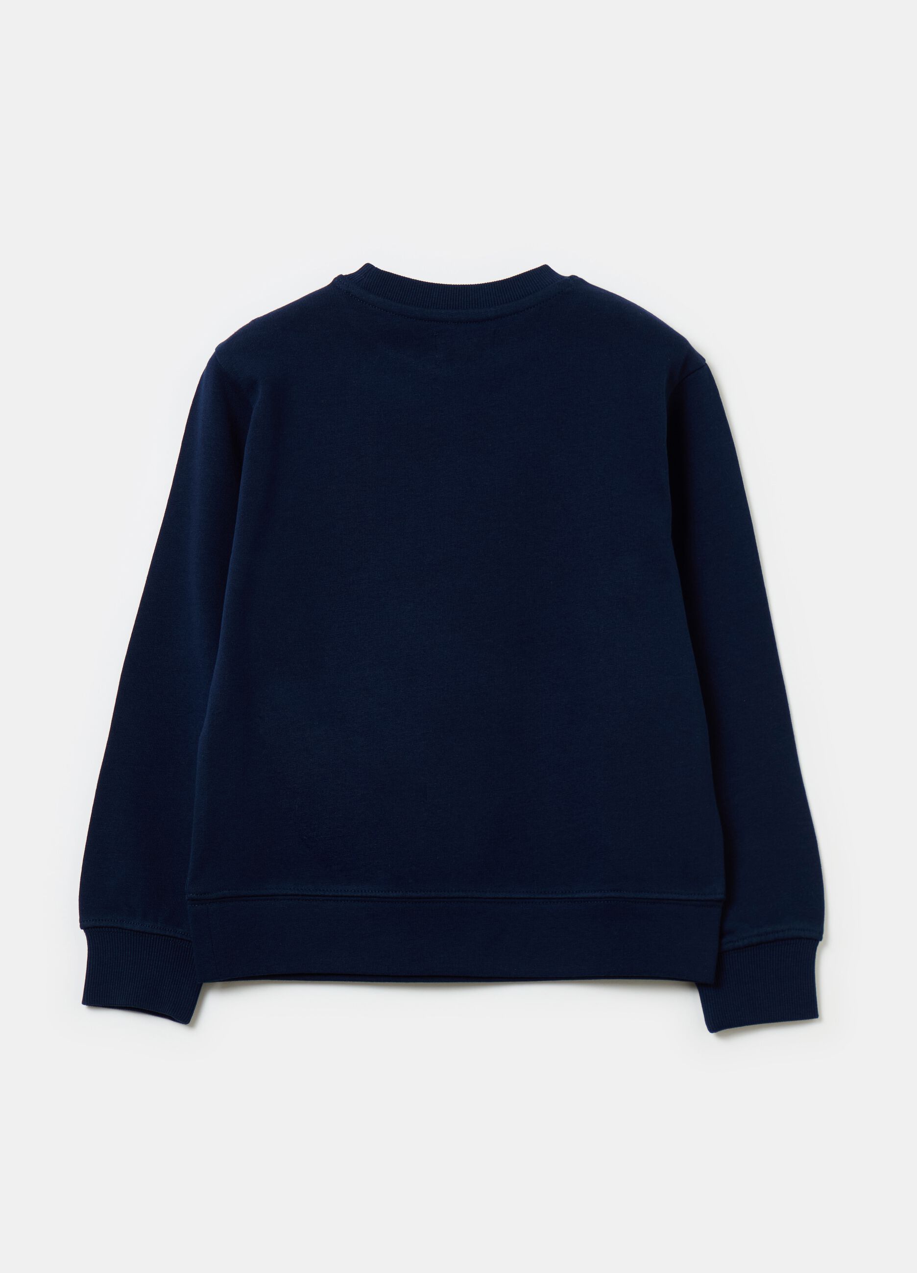 Solid colour sweatshirt in French terry