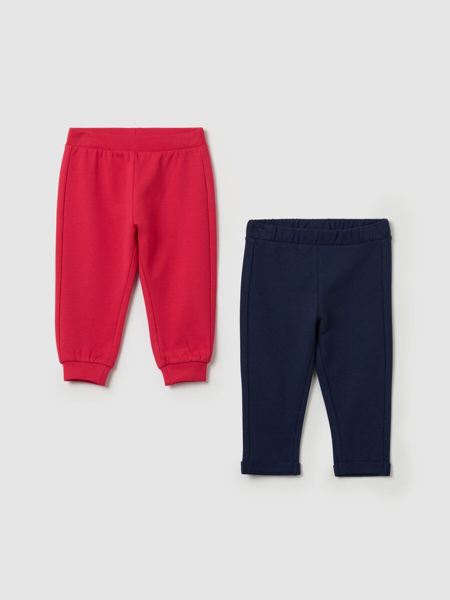 Two-pack stretch cotton joggers_0