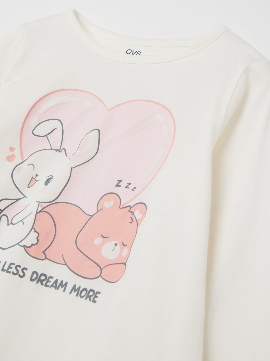 "Sleep less Dream more” pyjamas in organic cotton_2