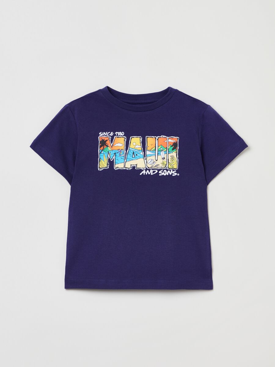 T-shirt with Maui and Sons print_0