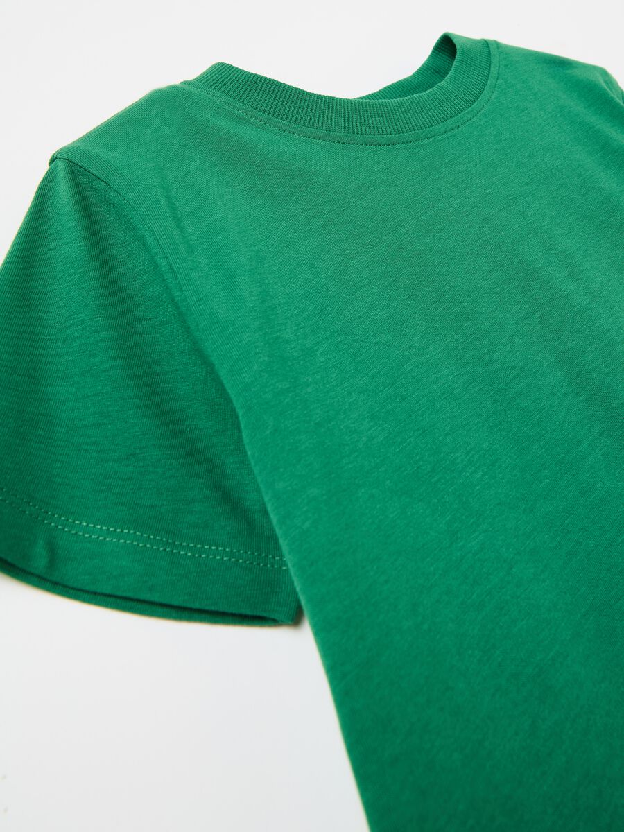 Solid colour T-shirt in organic cotton_3