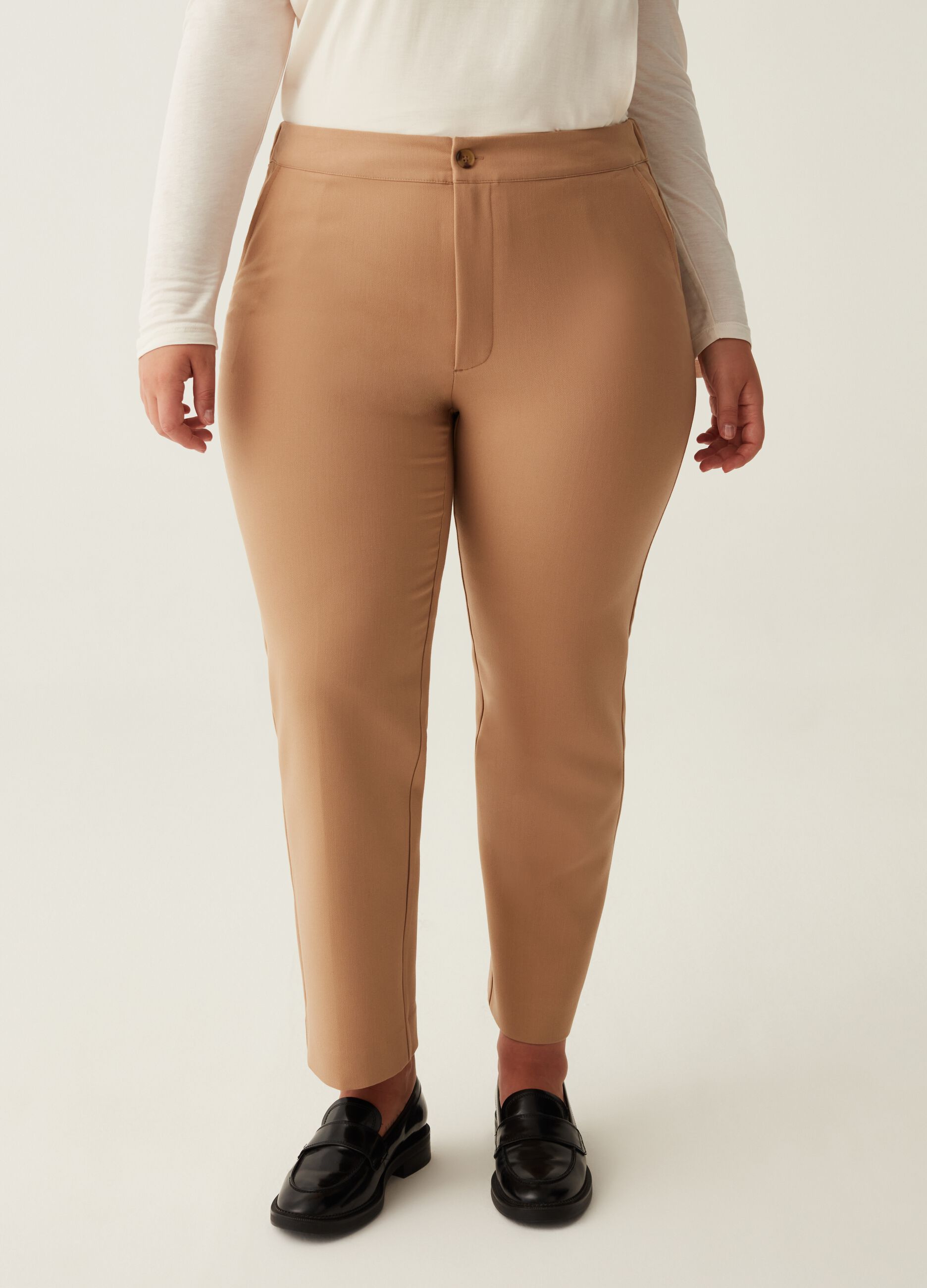 Buy Dollar Missy Women Pack of 1 Straight Fit Solid Cigarette Trousers-  Brown Online at Best Prices in India - JioMart.