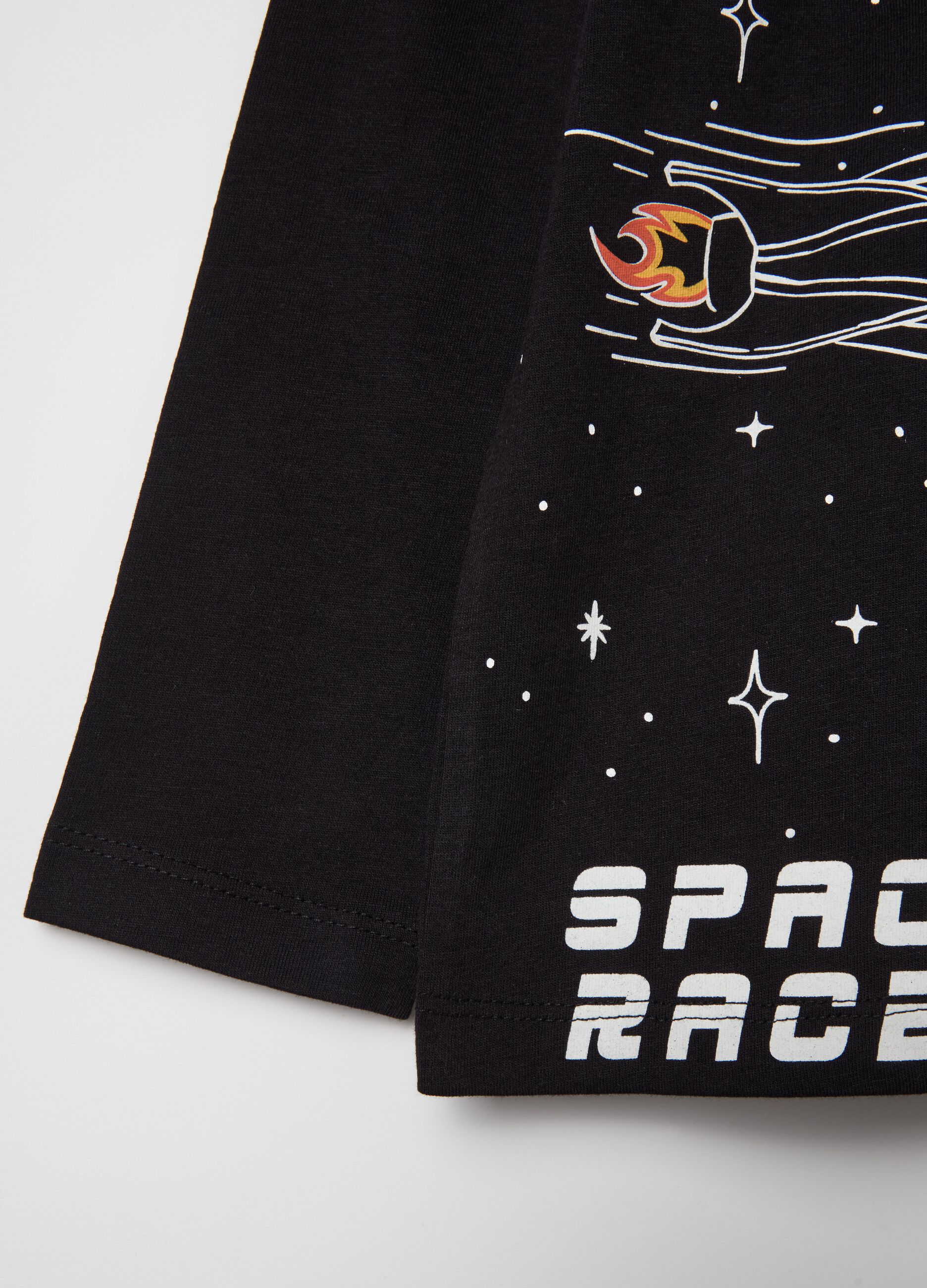 Two-pack "Space Race” T-shirts with long sleeves