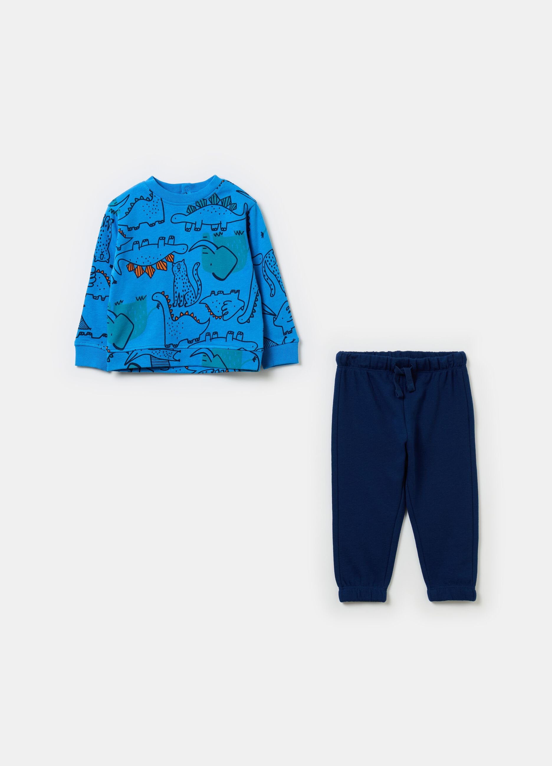 French terry jogging set with print