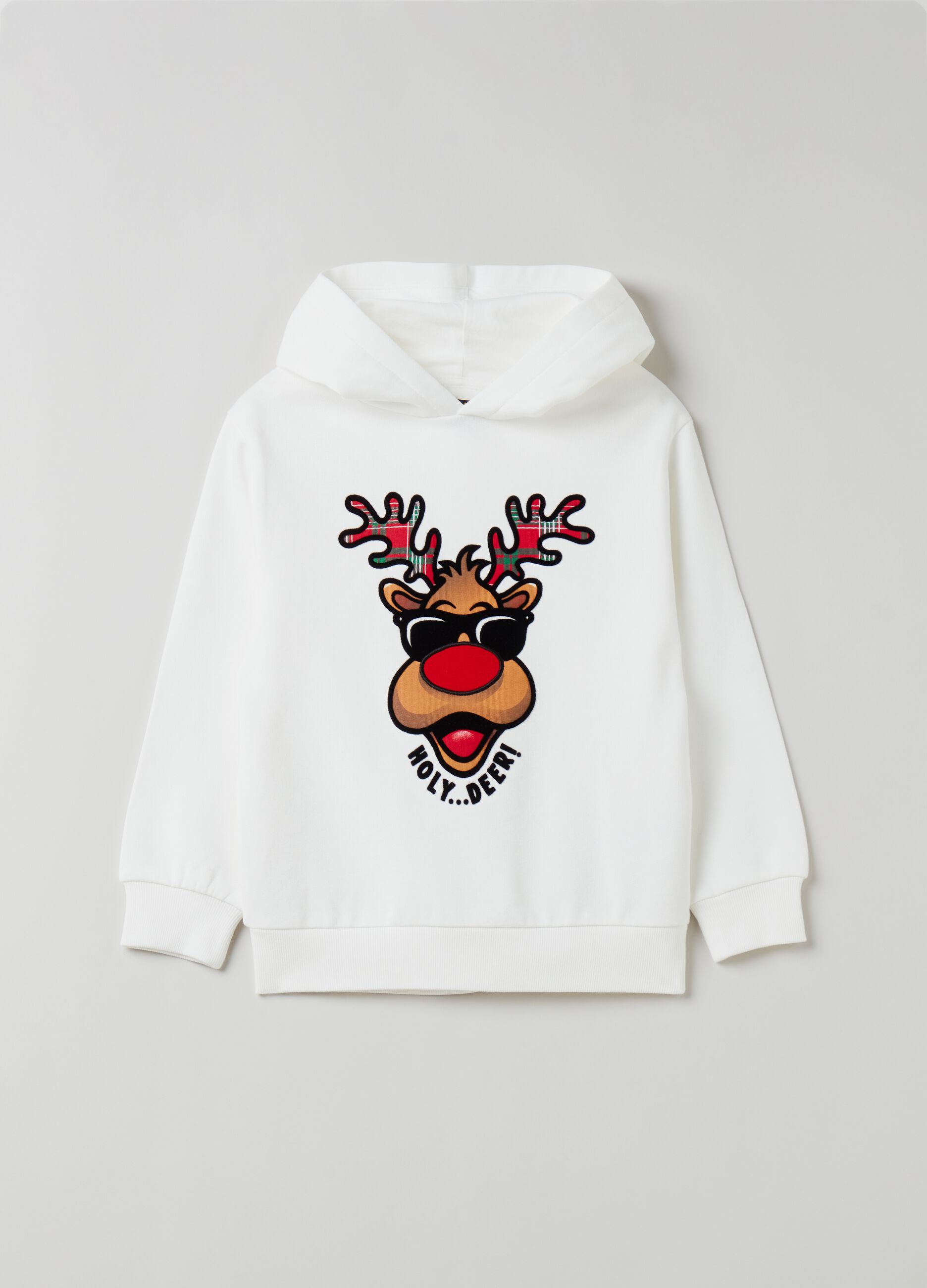 Reindeer hooded sale sweatshirt