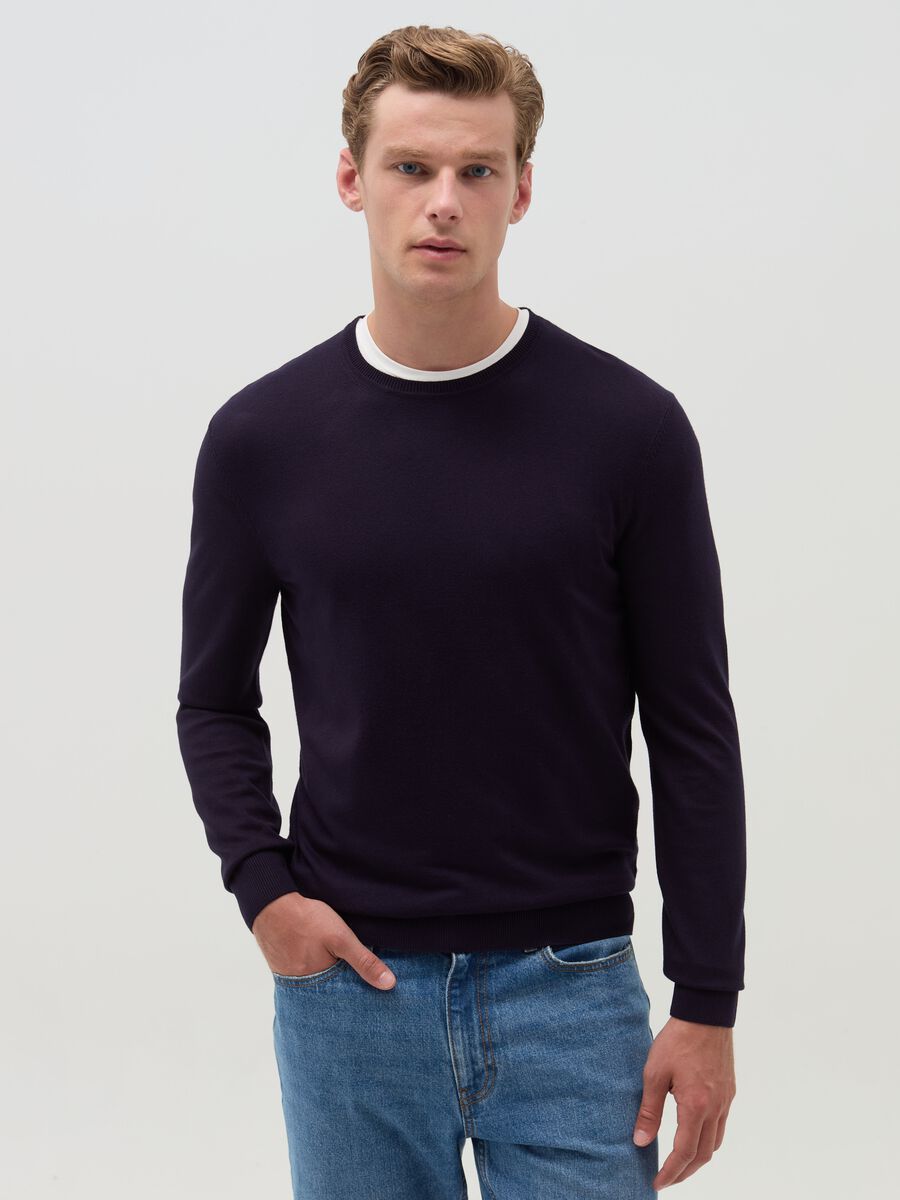 Round neck pullover_1