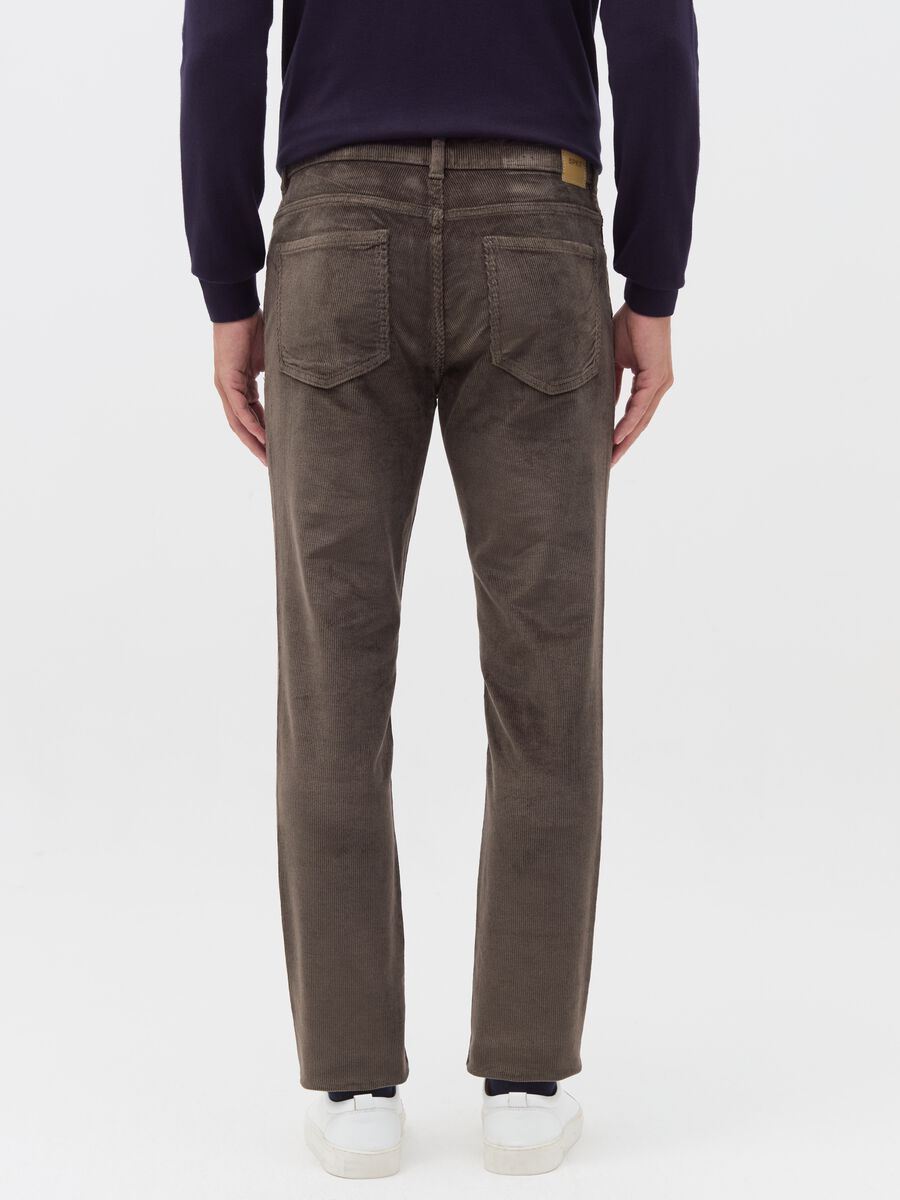 Trousers with five pockets in corduroy_2