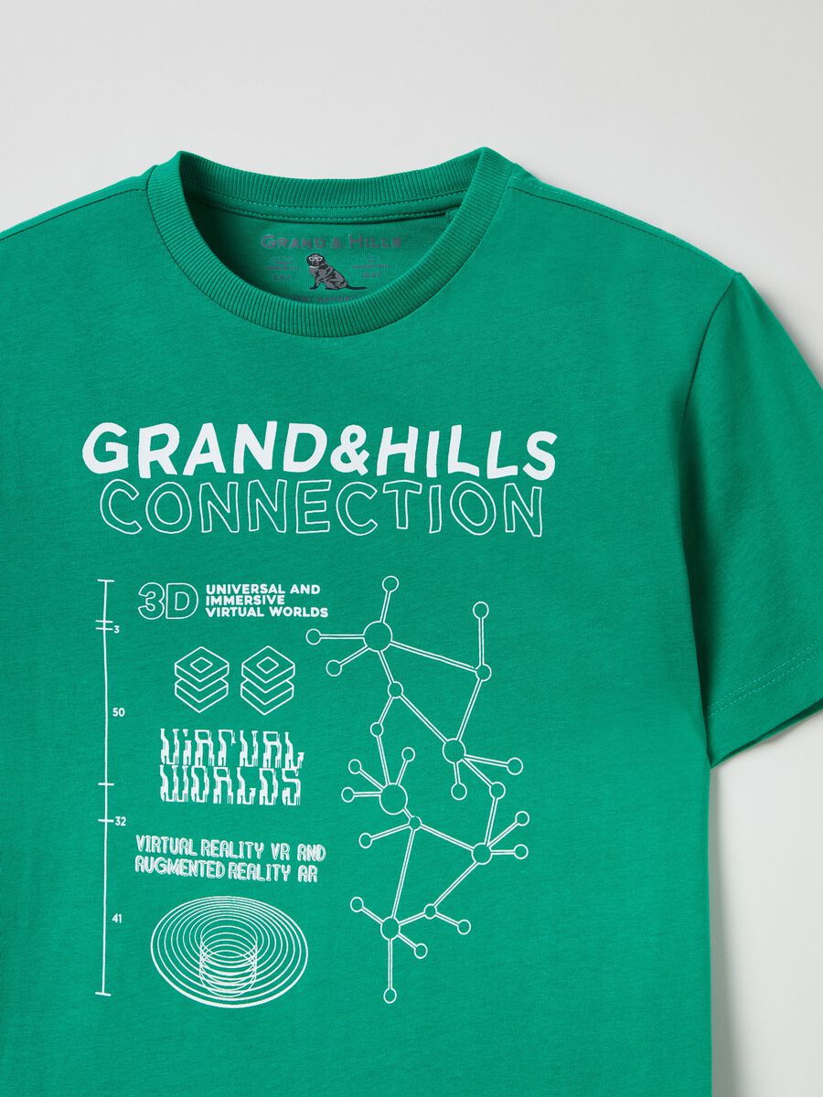 T-shirt in cotone con stampa Grand&Hills_2