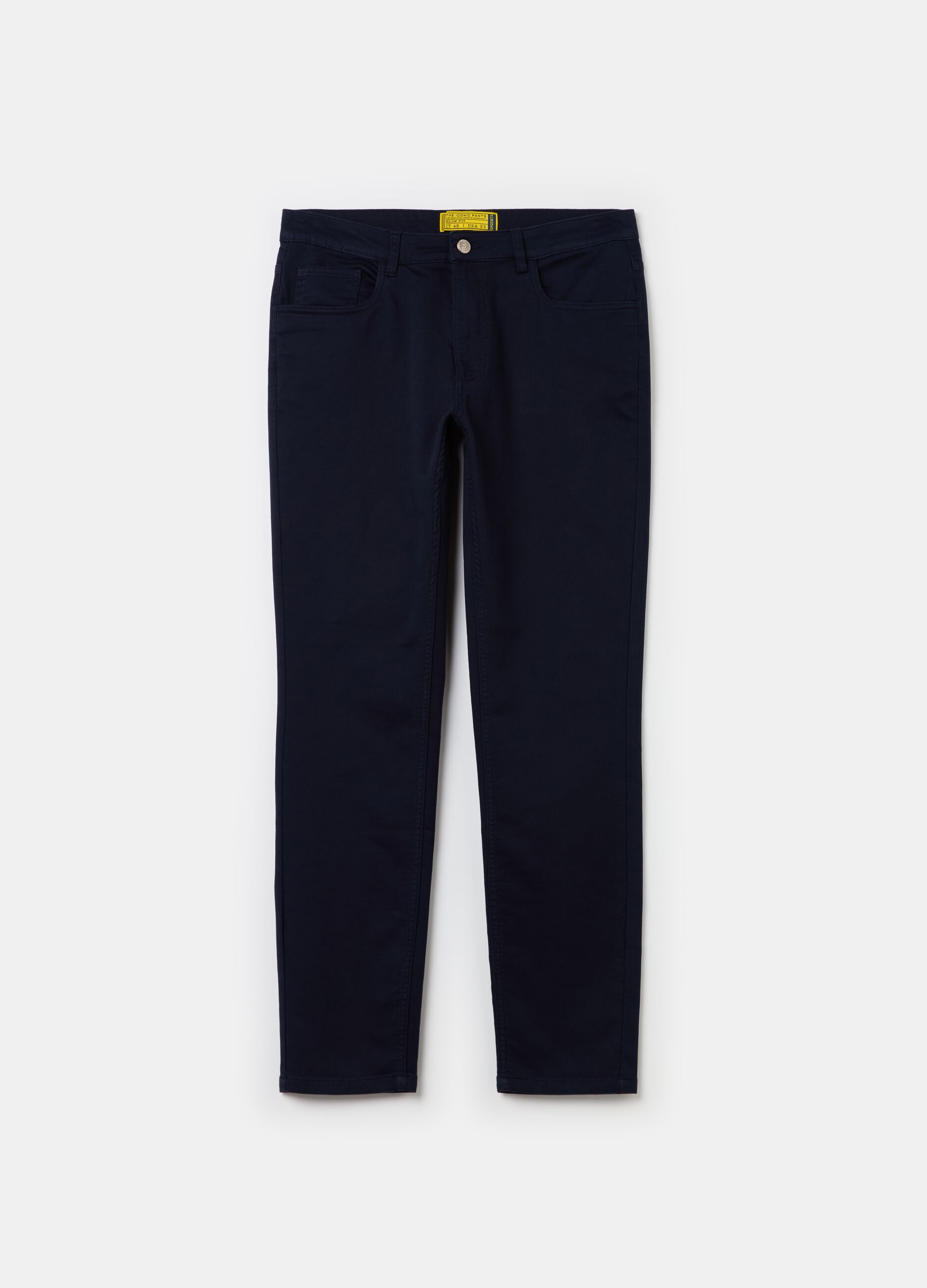 Five-pocket slim-fit trousers