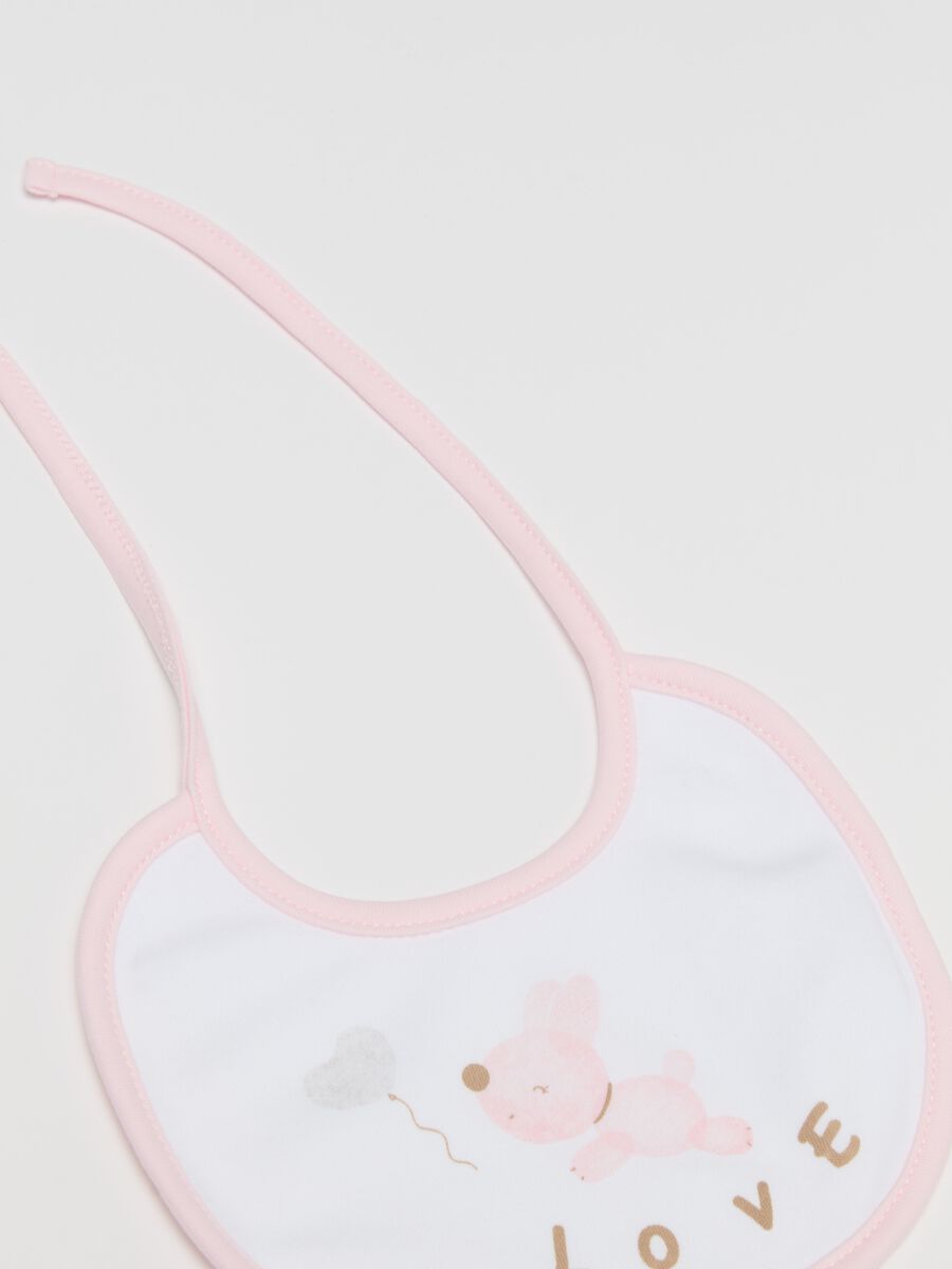 Two-pack bibs with puppies print_3