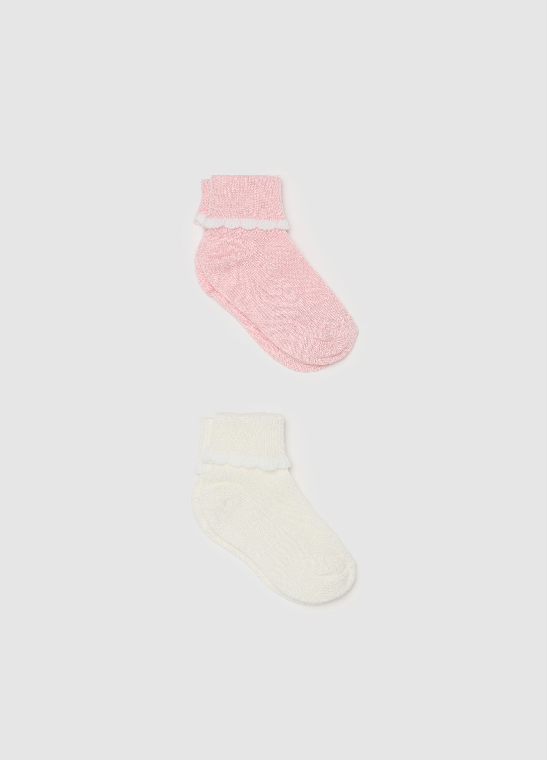 Two-pack socks in bamboo viscose