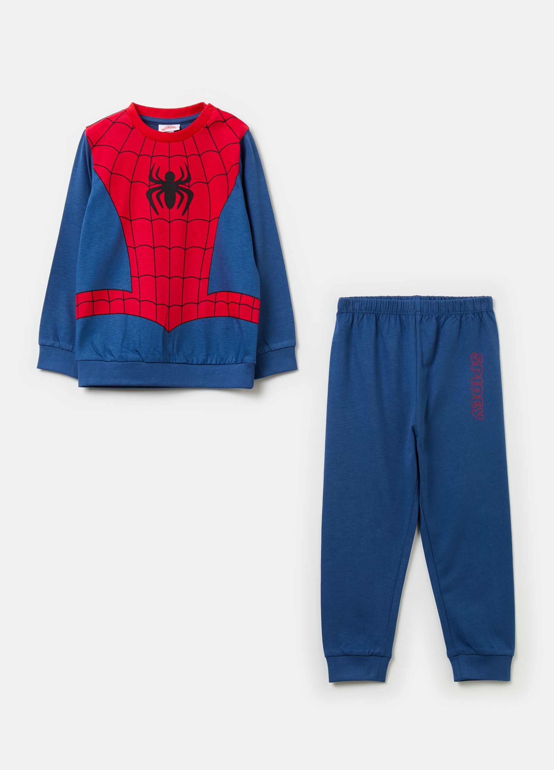 Organic cotton pyjamas with Spidey print