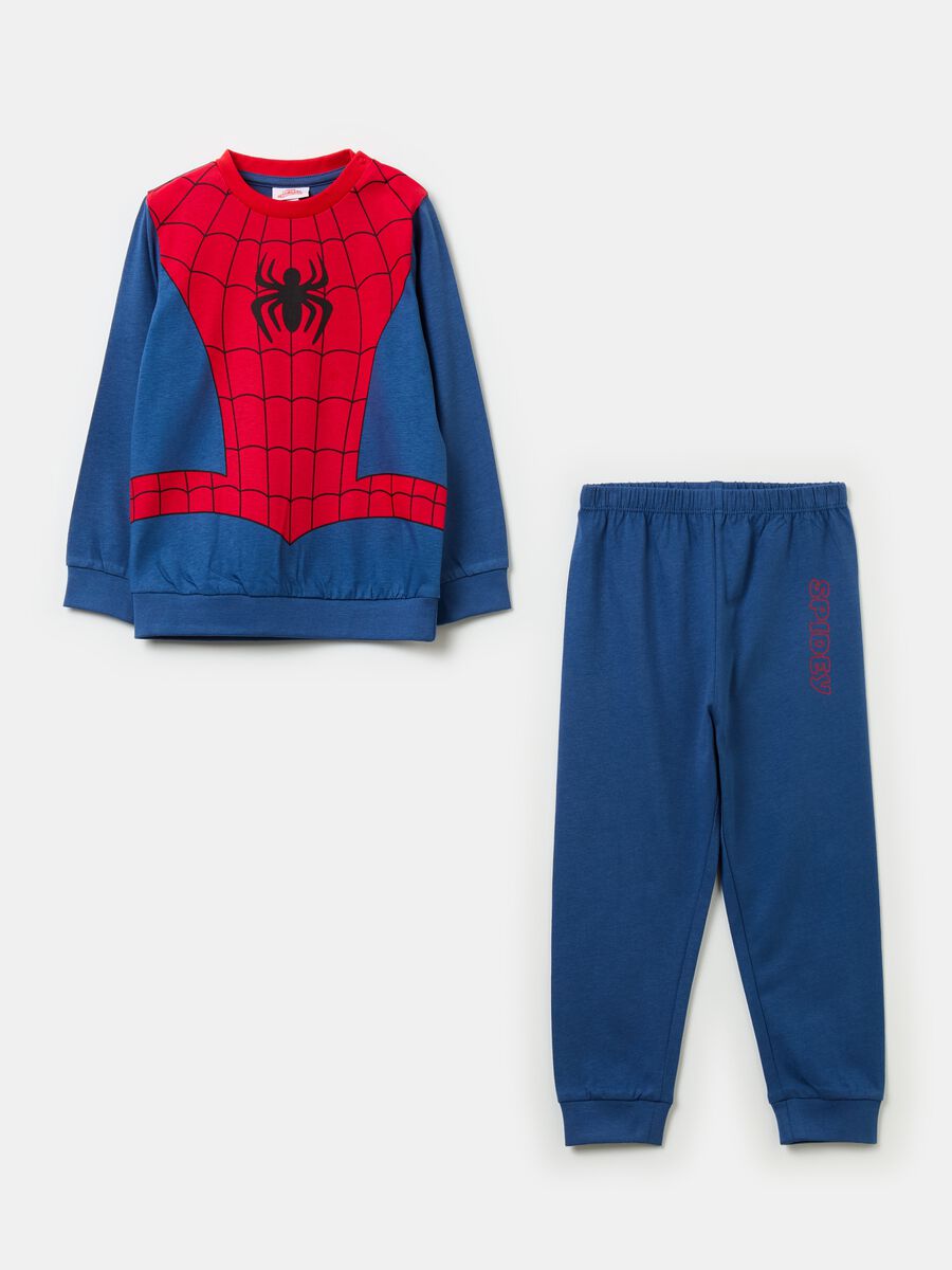 Pijama de algodón orgánico con estampado Spidey_0