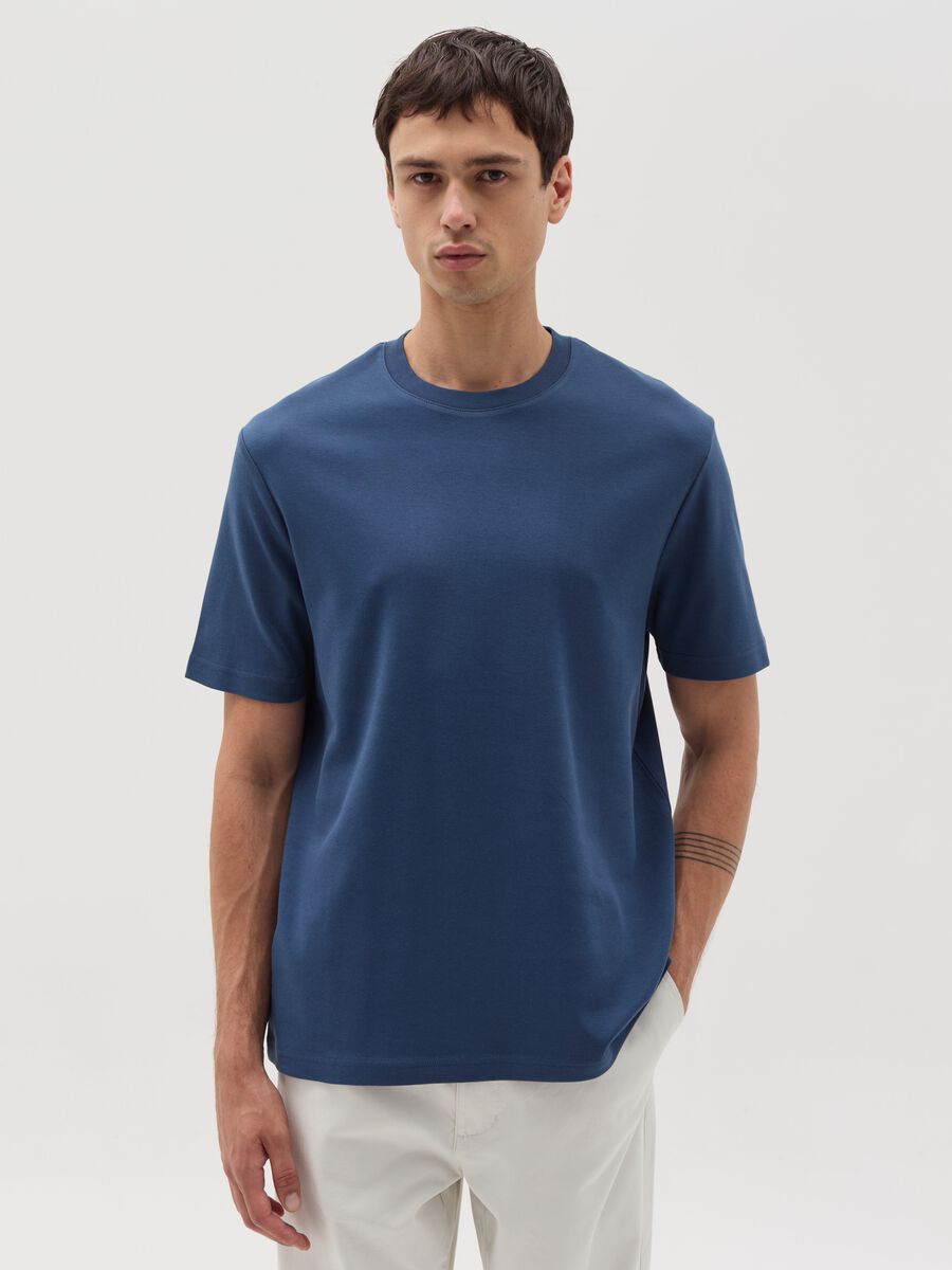 Interlock cotton T-shirt_1