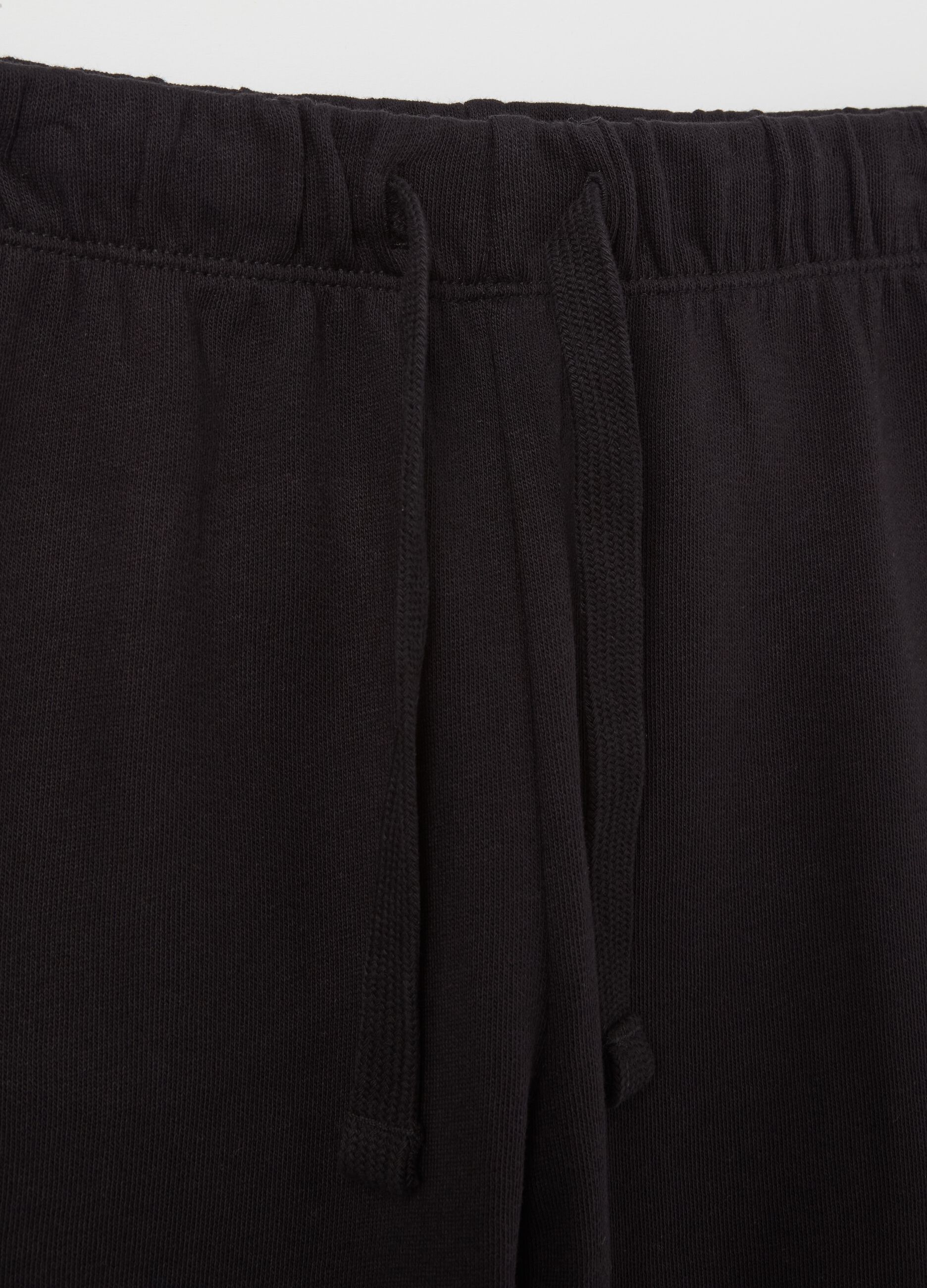 Fleece joggers with drawstring